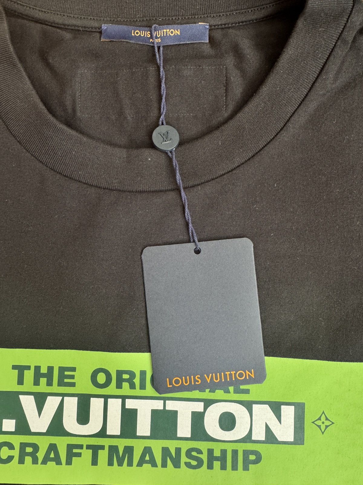 Louis Vuitton LOUIS VUITTON 1A9T6X SS22 PRINTED VIRGIL ABLOH BLACK T-SHIRT Size US XXL / EU 58 / 5 - 6 Thumbnail
