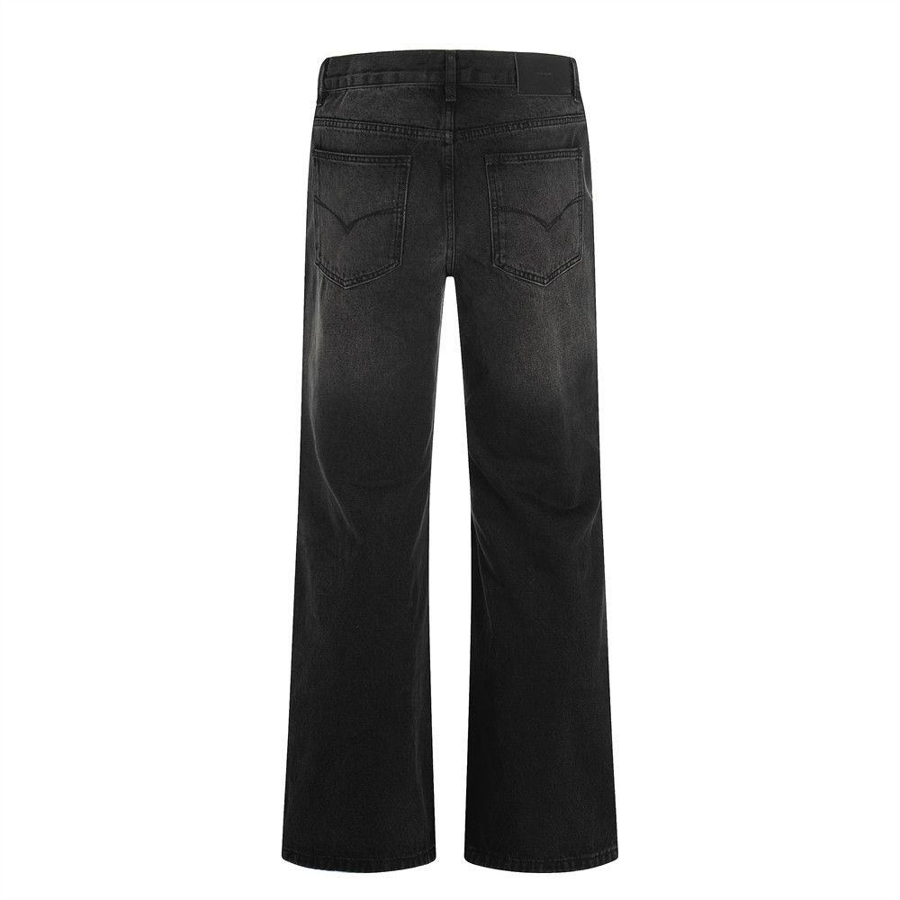 Jean Men's washed distressed punk gradient casual jeans Size US 32 / EU 48 - 2 Thumbnail