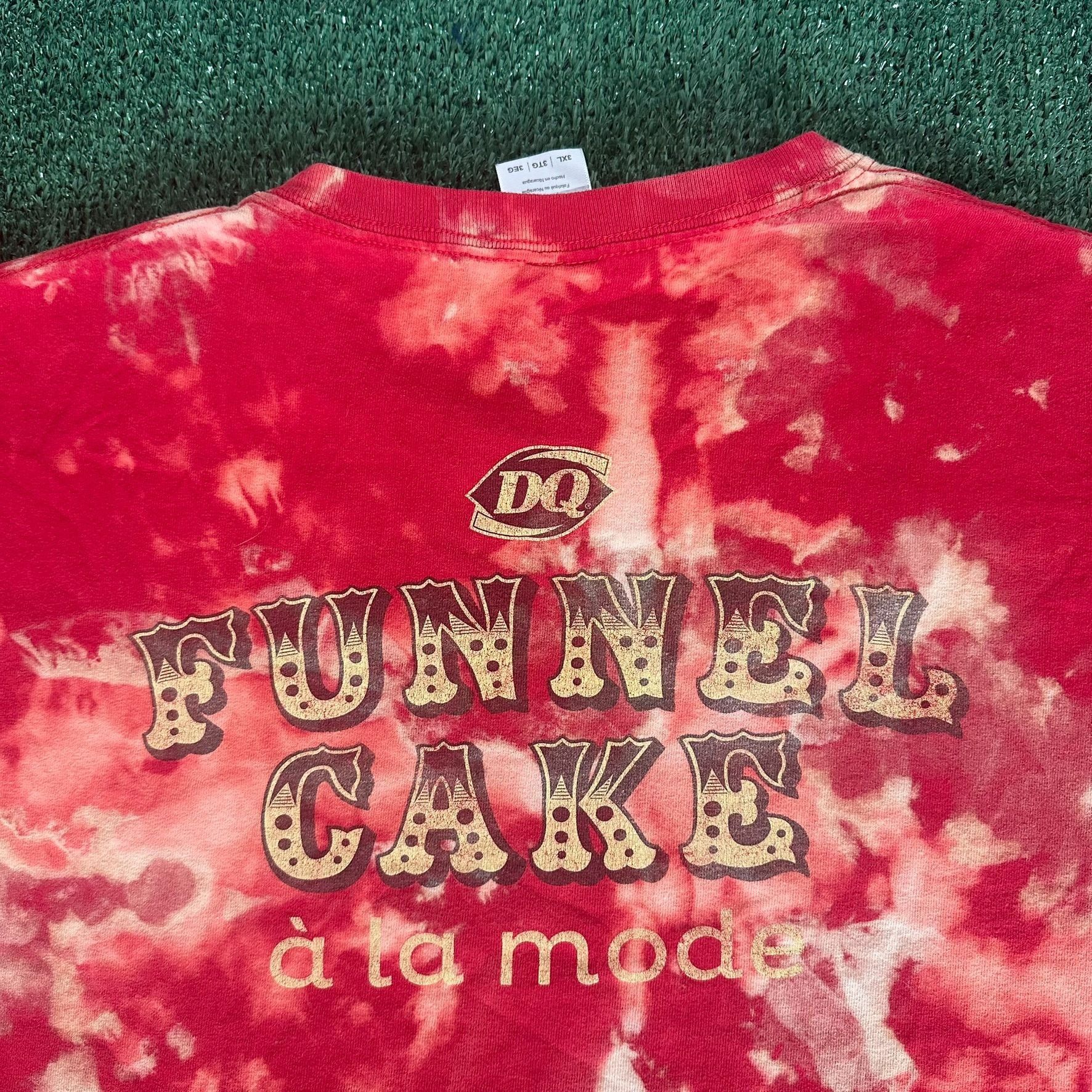 Gildan Vintage Y2K DQ Dairy Queen Funnel Cake T-Shirt Acid Wash Jun Size US XXL / EU 58 / 5 - 5 Thumbnail