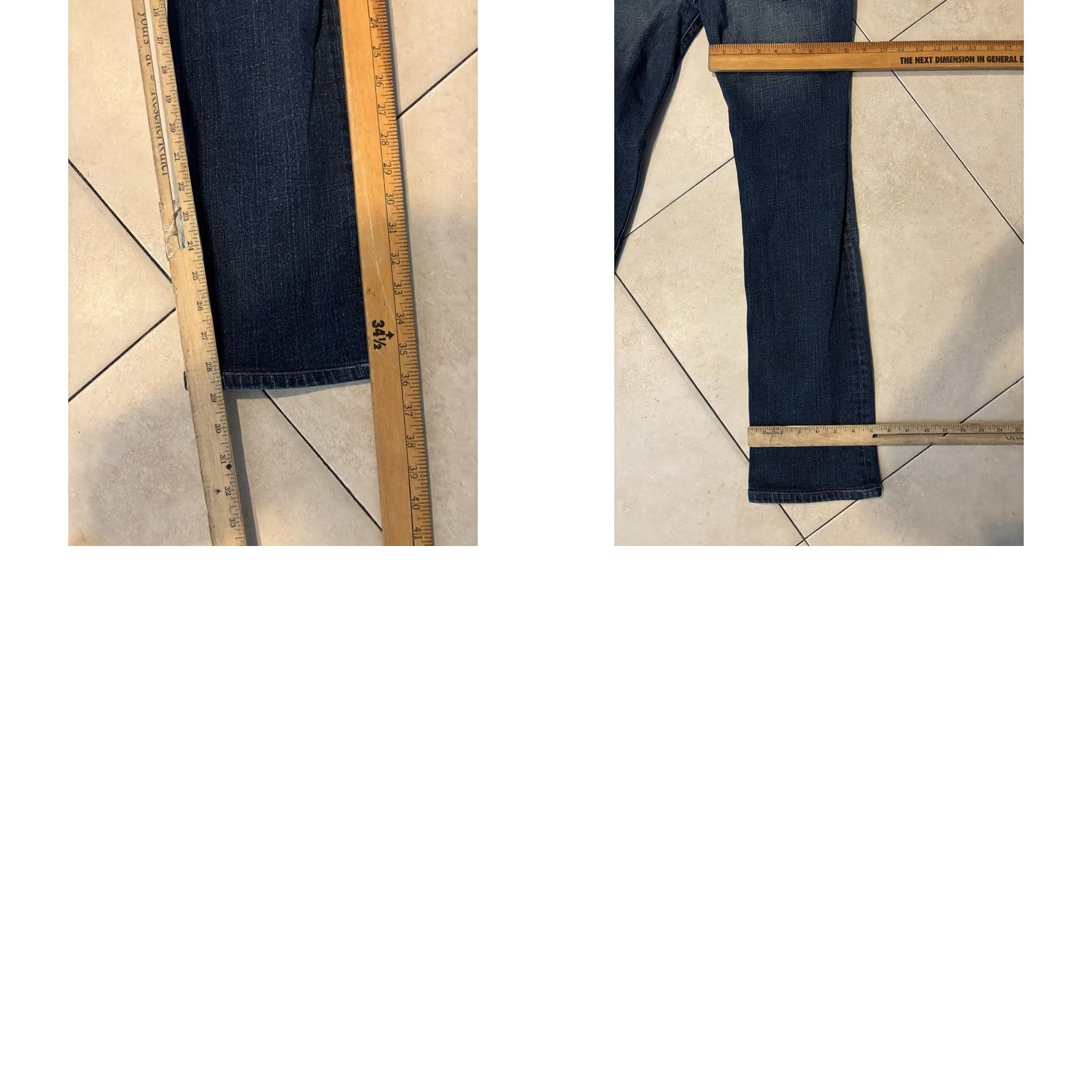 Diesel Diesel Jeans Juniors 7 Blue Medium Wash Low Rise Straight Studded Pockets Denim Jeans Size 28" / US 6 / IT 42 - 8 Thumbnail