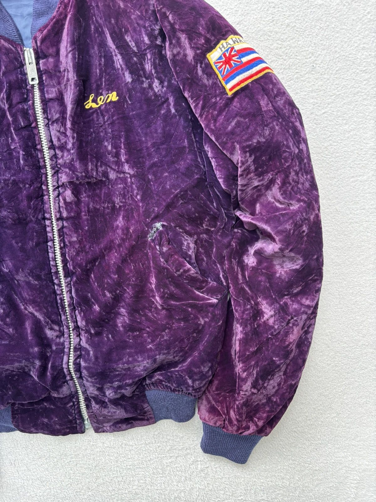 Vintage 1970s Korea Sukajan Velvet Bomber Jacket Size US M / EU 48-50 / 2 - 4 Thumbnail