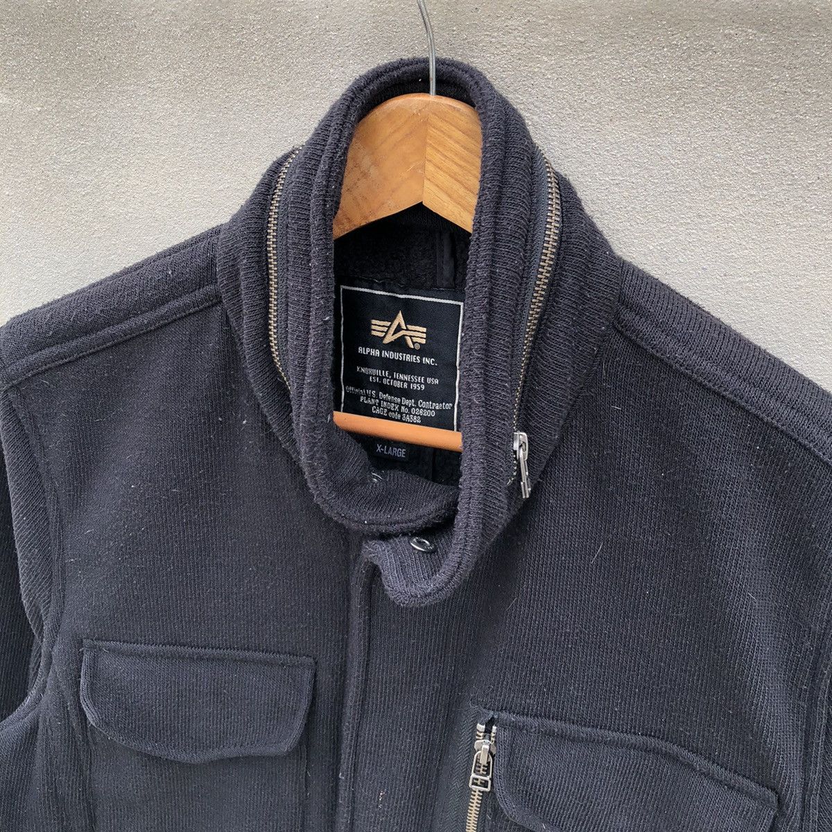 Alpha Industries APLHA INDUSTRIES 4 Pocket Military Wool Fleece Jacket Size US XL / EU 56 / 4 - 6 Thumbnail