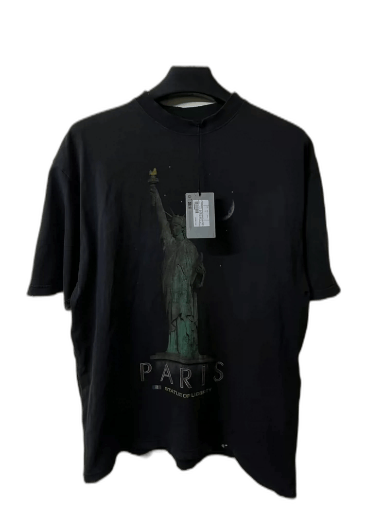 Balenciaga Balenciaga Statue of Liberty Short Sleeve Top Size US S / EU 44-46 / 1 - 1 Thumbnail