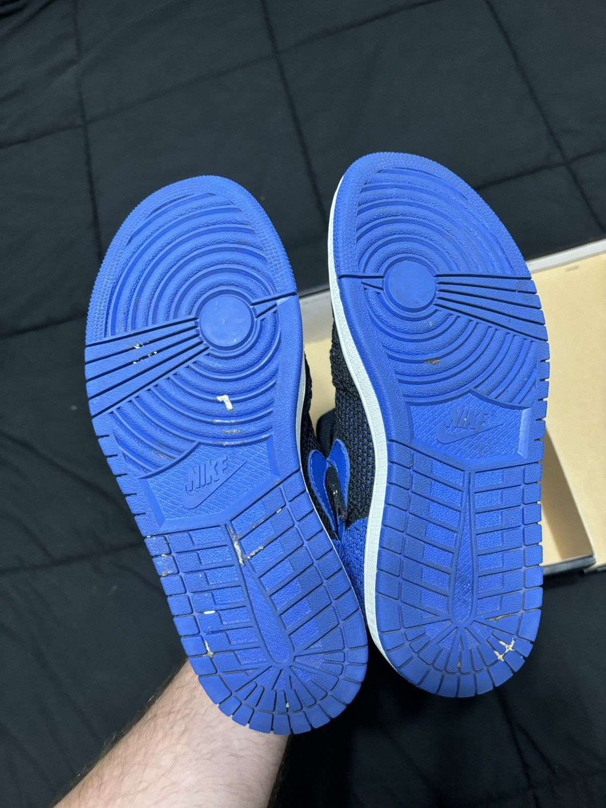 Jordan Brand × Nike Air Jordan 1 Flyknit Royal size 5Y Size US 5 / EU 37 - 7 Thumbnail