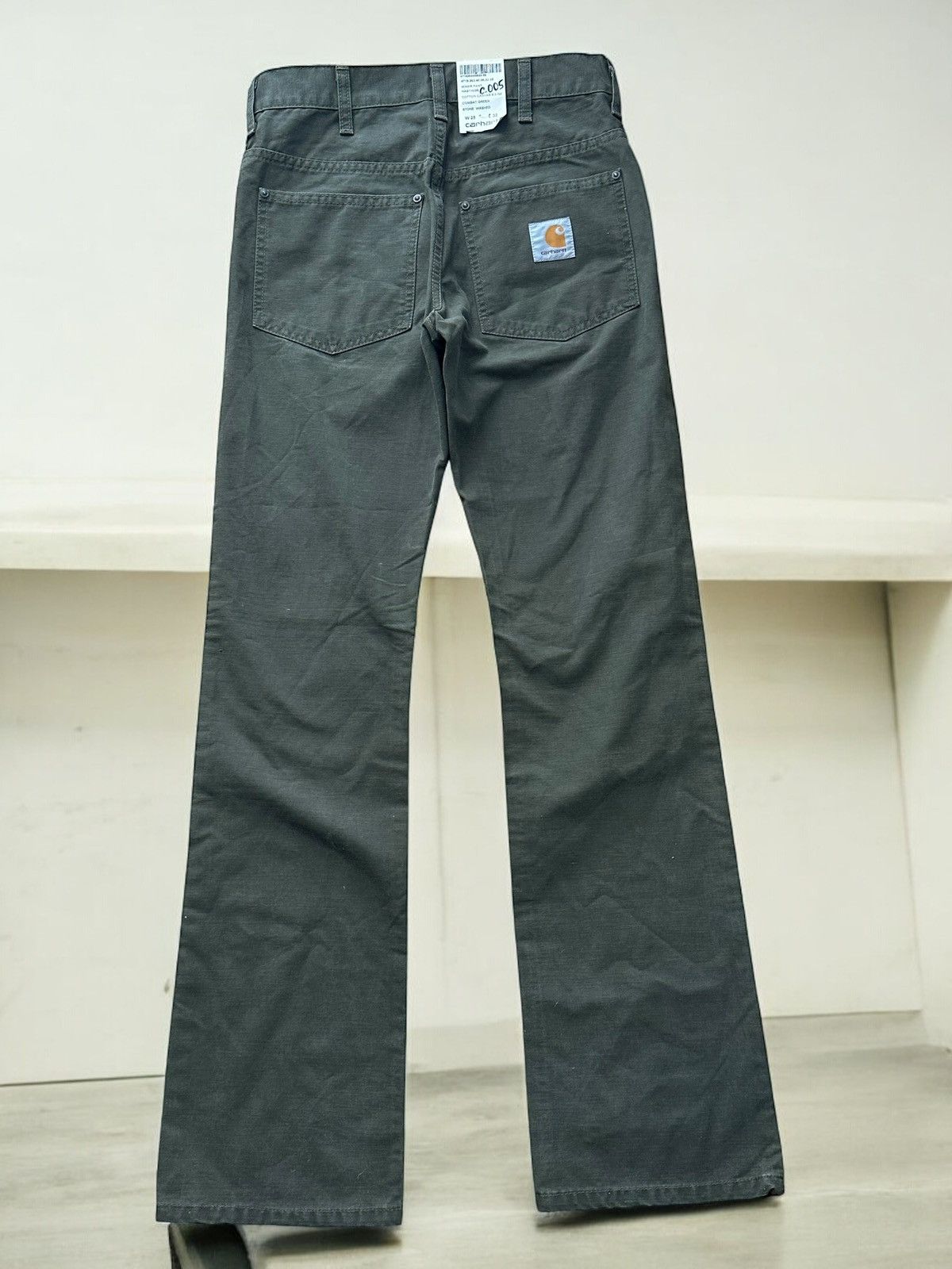 Carhartt Carhartt Combat Green Stone Washed Pants Size 25" / US 0 / IT 36 - 3 Thumbnail