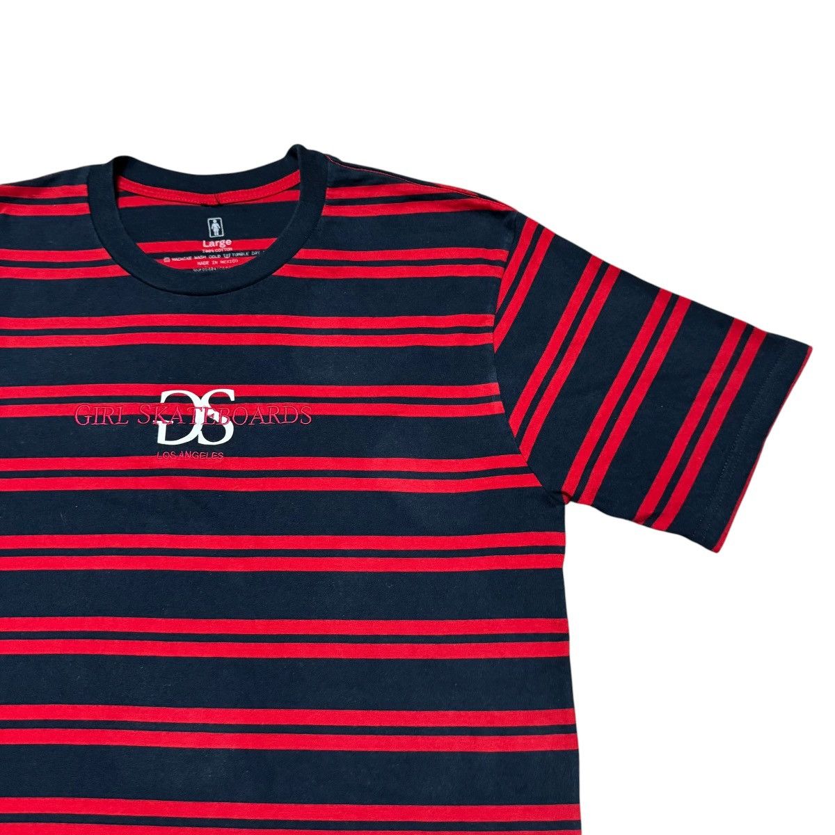 Girl Skateboards Vintage Girl Skateboards Striped Shirt Red Blue Size US L / EU 52-54 / 3 - 4 Thumbnail
