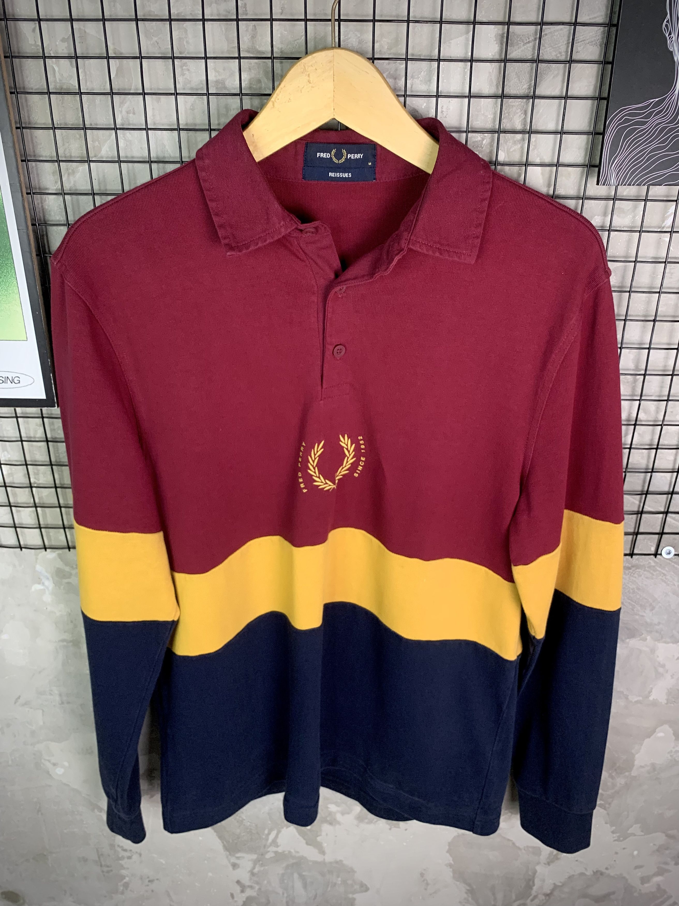 Fred Perry Fred Perry Reissues Rugby Long Sleeve Polo Shirt Multi Size US M / EU 48-50 / 2 - 4 Thumbnail
