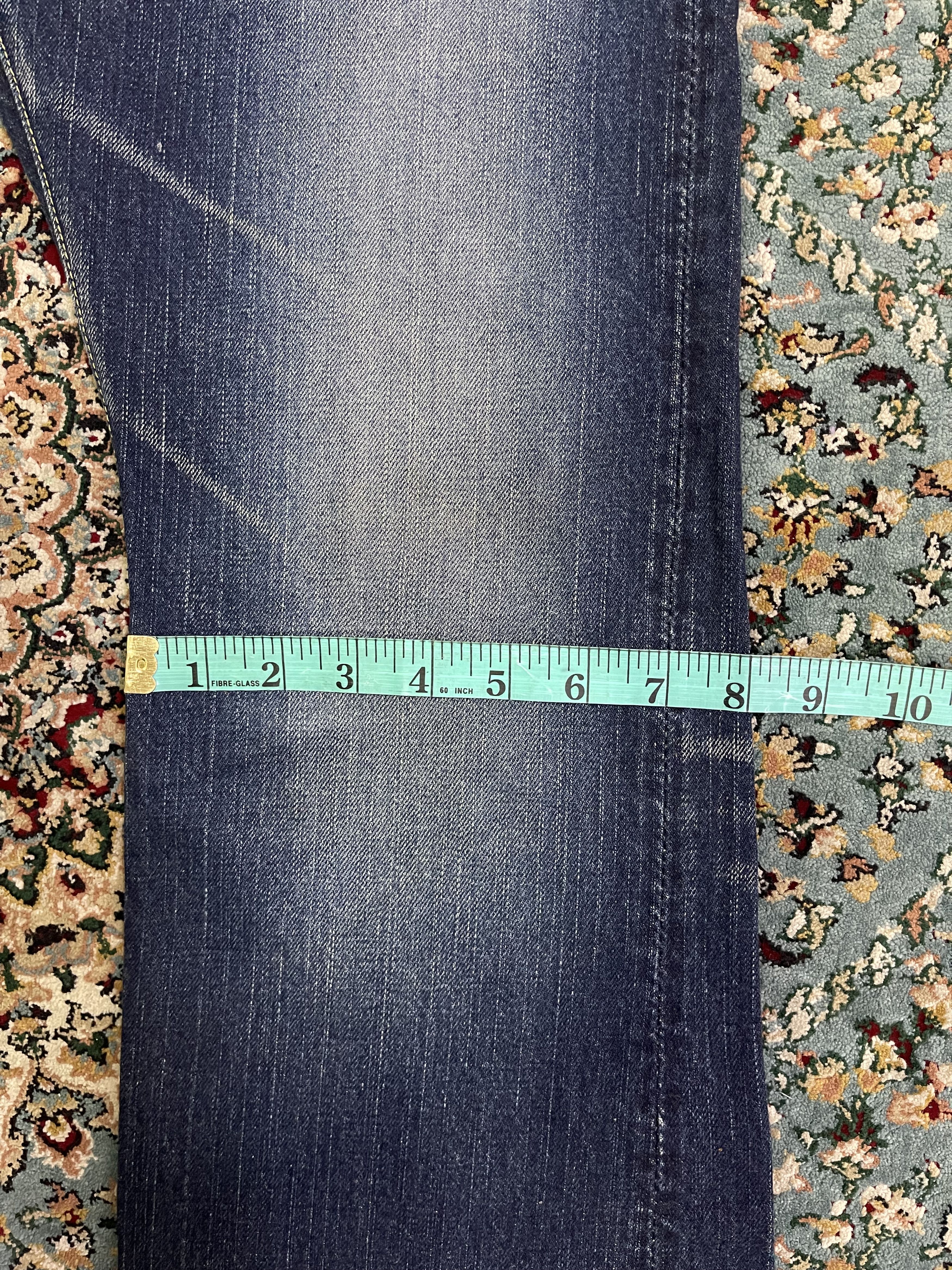 The Flat Head TFH Flared Blue Light Wash Jeans Size US 32 / EU 48 - 20 Thumbnail
