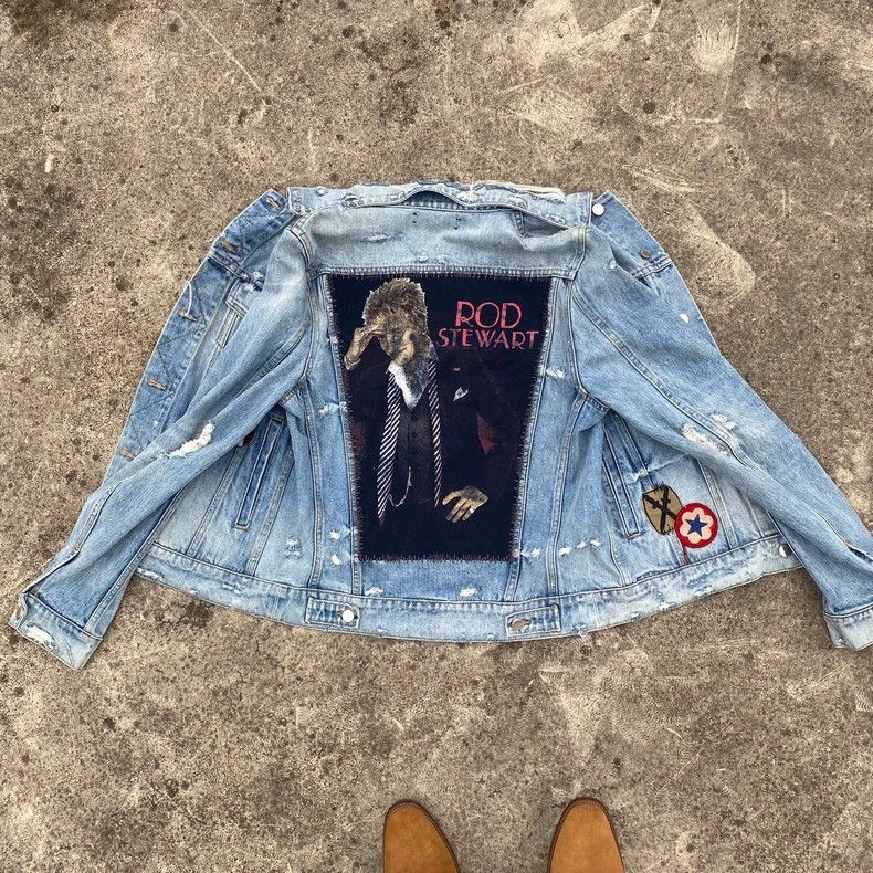 Amiri Amiri Backstab Denim Jacket Size US S / EU 44-46 / 1 - 1 Thumbnail