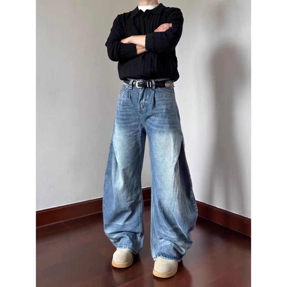 Vintage Men's American High-Street Style Straight-Leg Saber Jeans Size US 32 / EU 48 - 2 Thumbnail