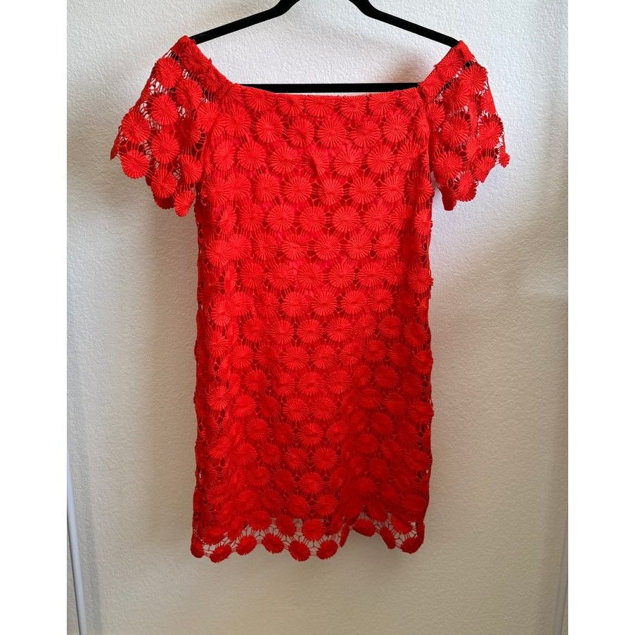 Trina Turk Trina Turk Merengue Daisy Off The Shoulder Dress Small Size S / US 4 / IT 40 - 3 Thumbnail