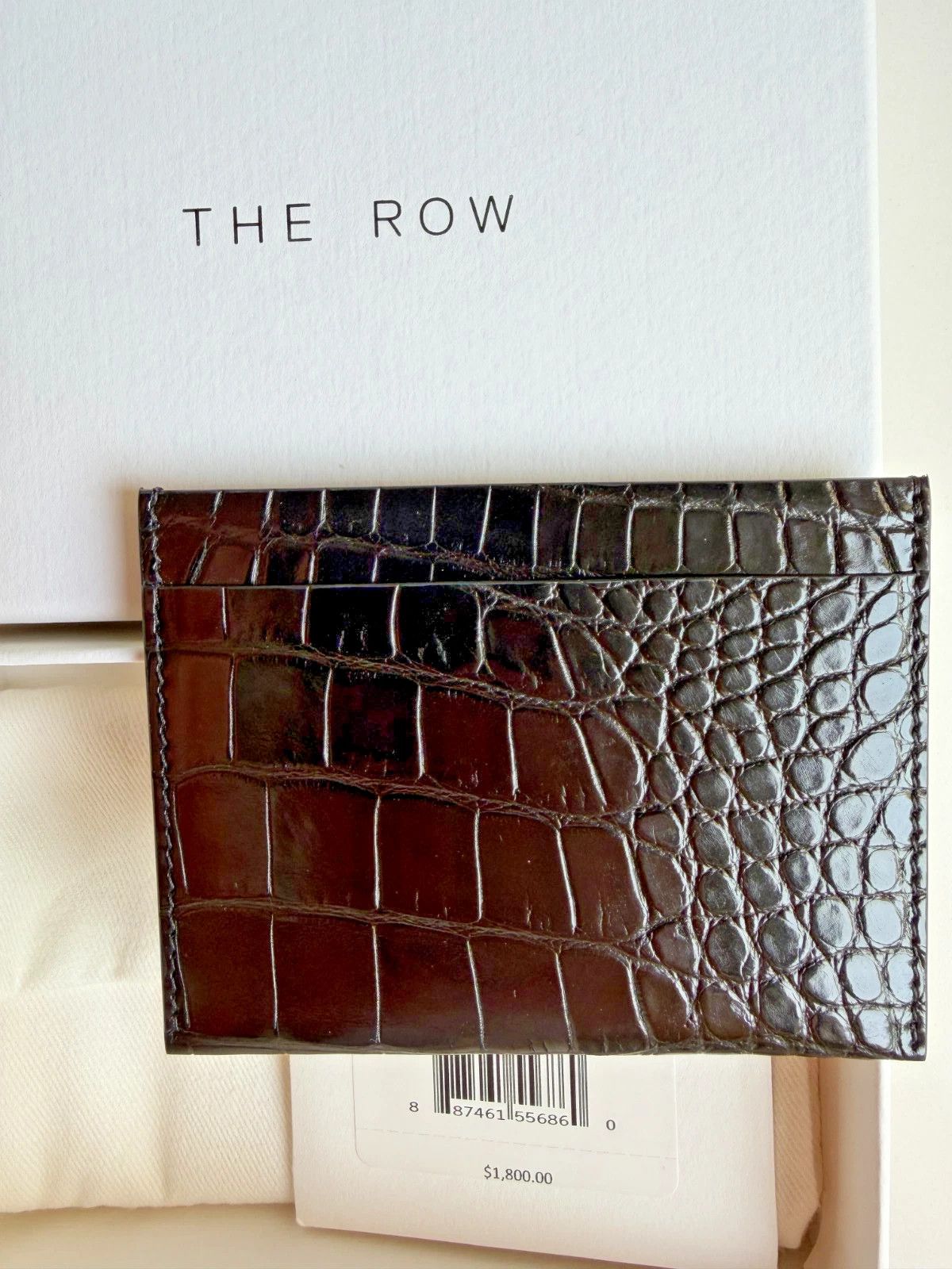 The Row THE ROW Alligator Crocodile Card Holder Wallet Size ONE SIZE - 6 Thumbnail