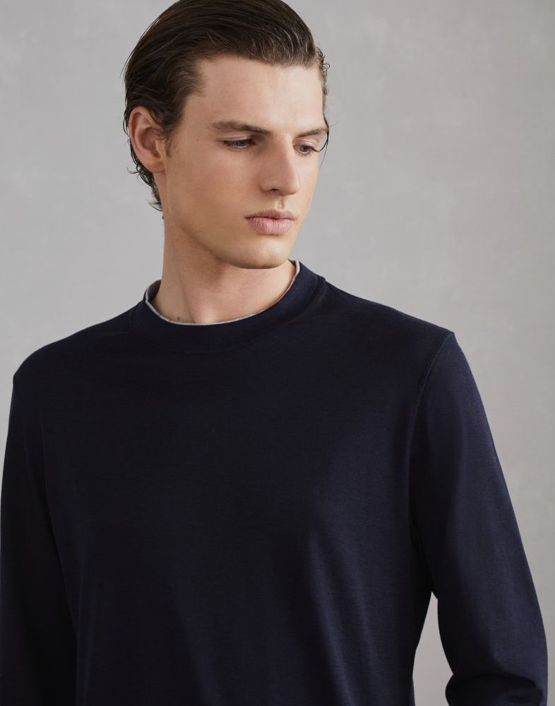 Brunello Cucinelli o1w1db10825 T-Shirt in Blue Size US S / EU 44-46 / 1 - 2 Thumbnail