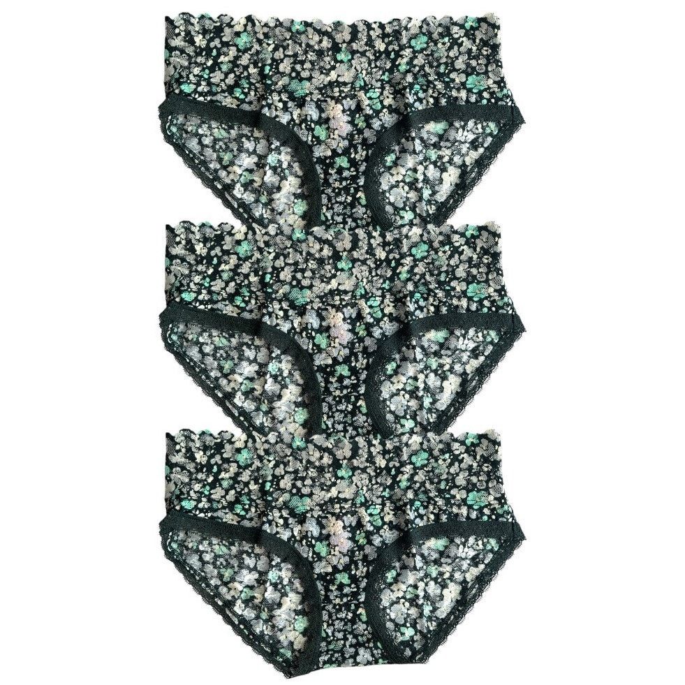 Victoria's Secret Lot 3 Victoria's Secret Floral Lace Hip hugger Panty, XS Size ONE SIZE - 1 Thumbnail