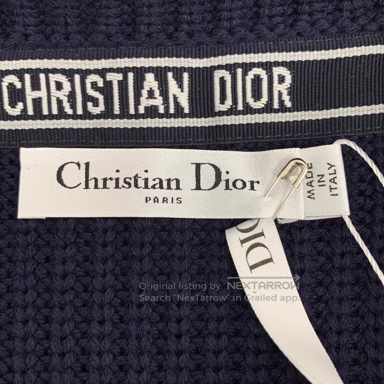 Dior Dior Blue lapel woollen knitted cardigan suit jacket Size S / US 4 / IT 40 - 5 Thumbnail