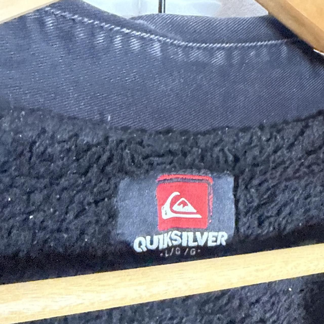 Quiksilver Quicksilver Black Sherpa Jacket Zip Up Size US L / EU 52-54 / 3 - 5 Thumbnail
