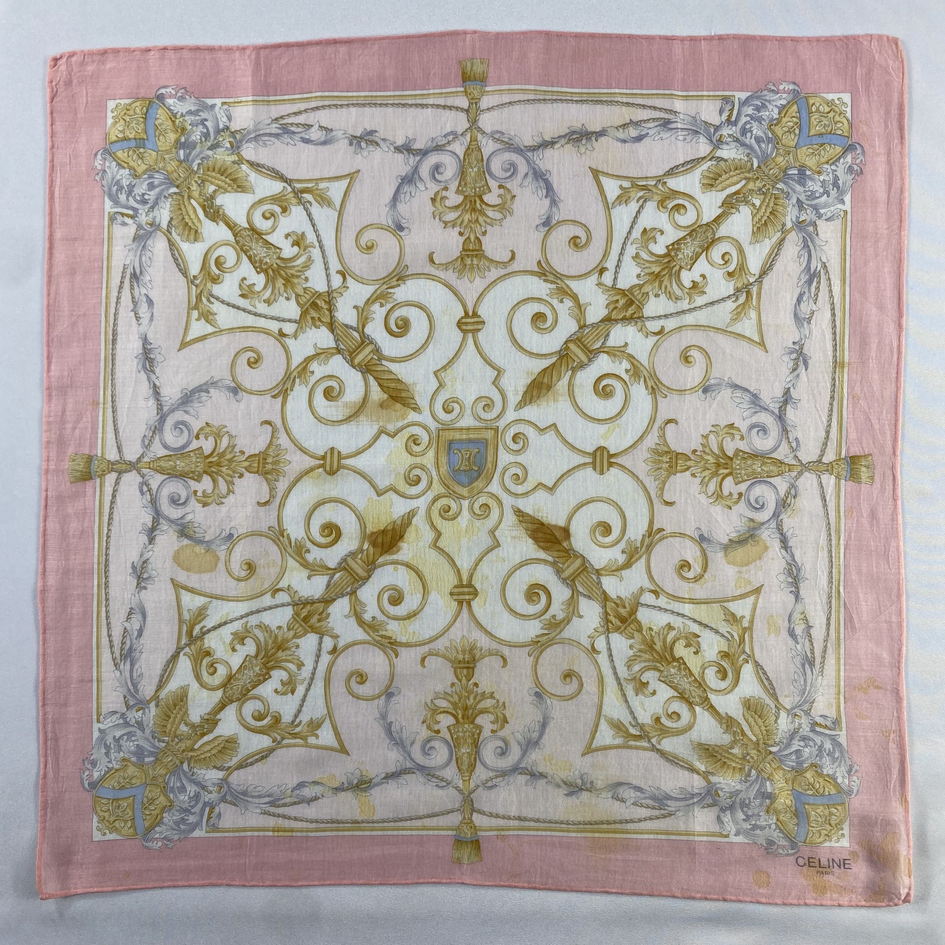 Celine × Vintage Celine Bandana/ Handkerchief / Neckerchief-P1290 Size ONE SIZE - 1 Thumbnail