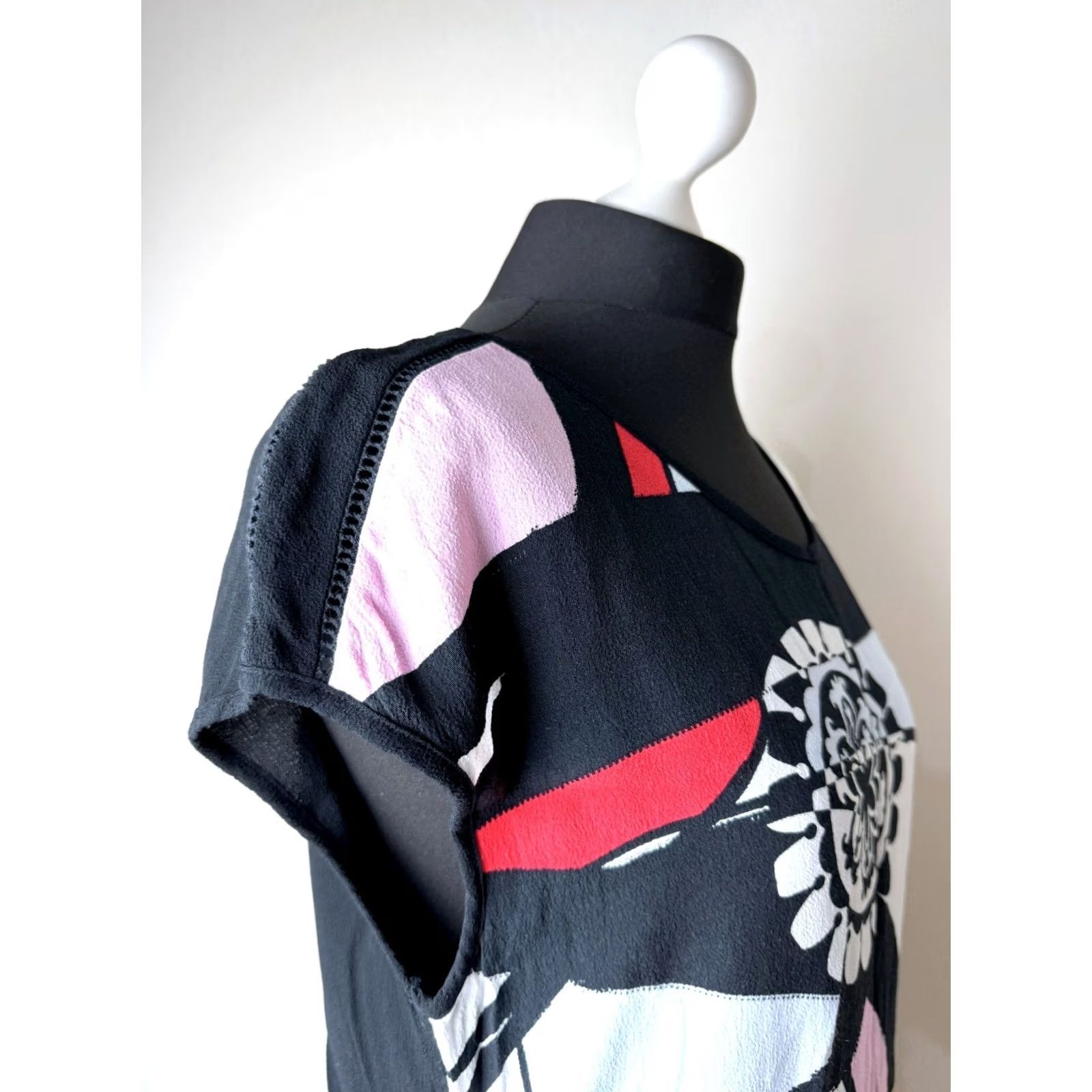 Desigual Desigual Christian Lacroix Womens Dress A-Line Black Knee Length Size 40 Size S / US 4 / IT 40 - 3 Thumbnail