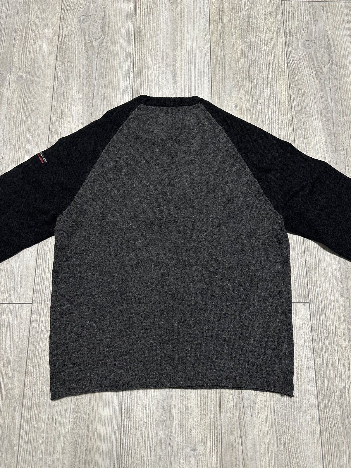 Vintage POLO JEANS RALPH LAUREN Jumper Pullover Wool Grey Knit Crew Size US M / EU 48-50 / 2 - 4 Thumbnail