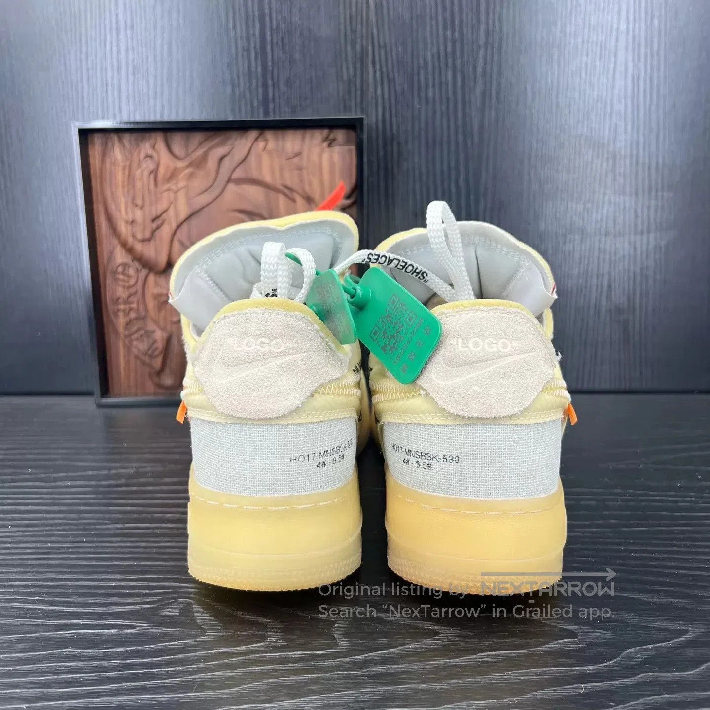 Off-White White High-Top Mesh Sneakers with Accents. Size US 10 / EU 43 - 5 Thumbnail