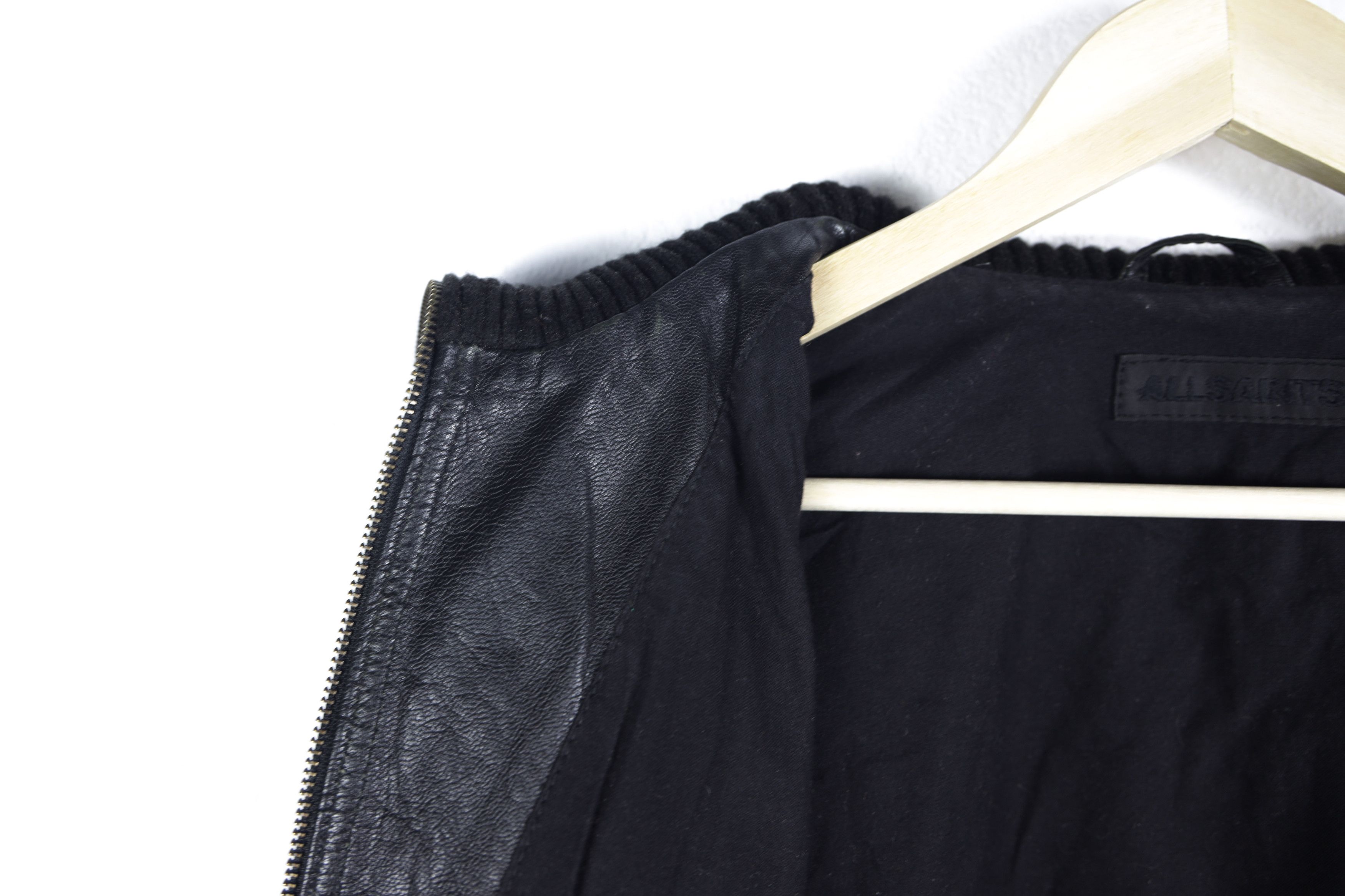 Allsaints All Saints Black Leather Bomber Jacket Small Size US S / EU 44-46 / 1 - 14 Thumbnail