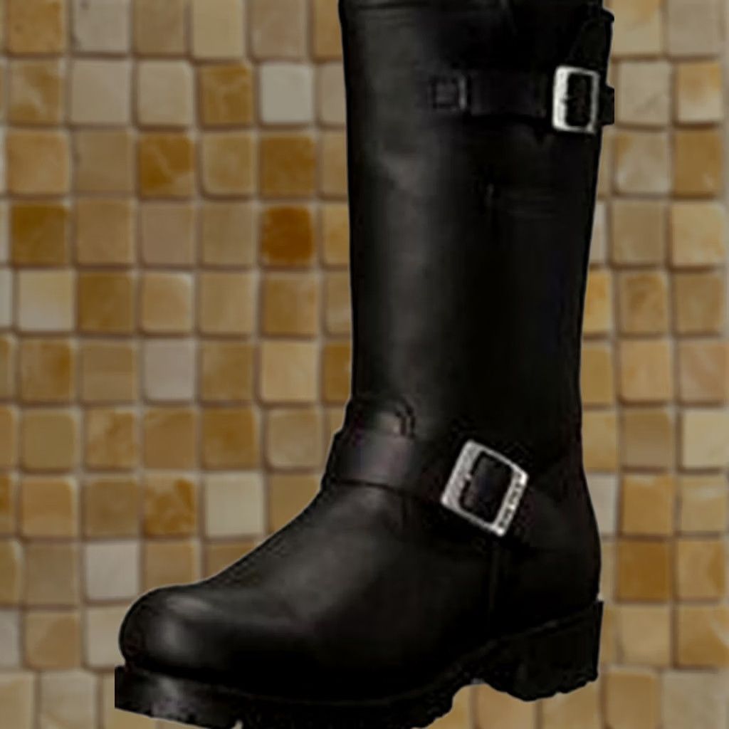 Vintage MENS RIDE TECS BLACK ENGINEER 11" BOOTS LEATHER 1440 SIZE 13 SOFT TOE SHOE Size US 13 / EU 46 - 1 Preview