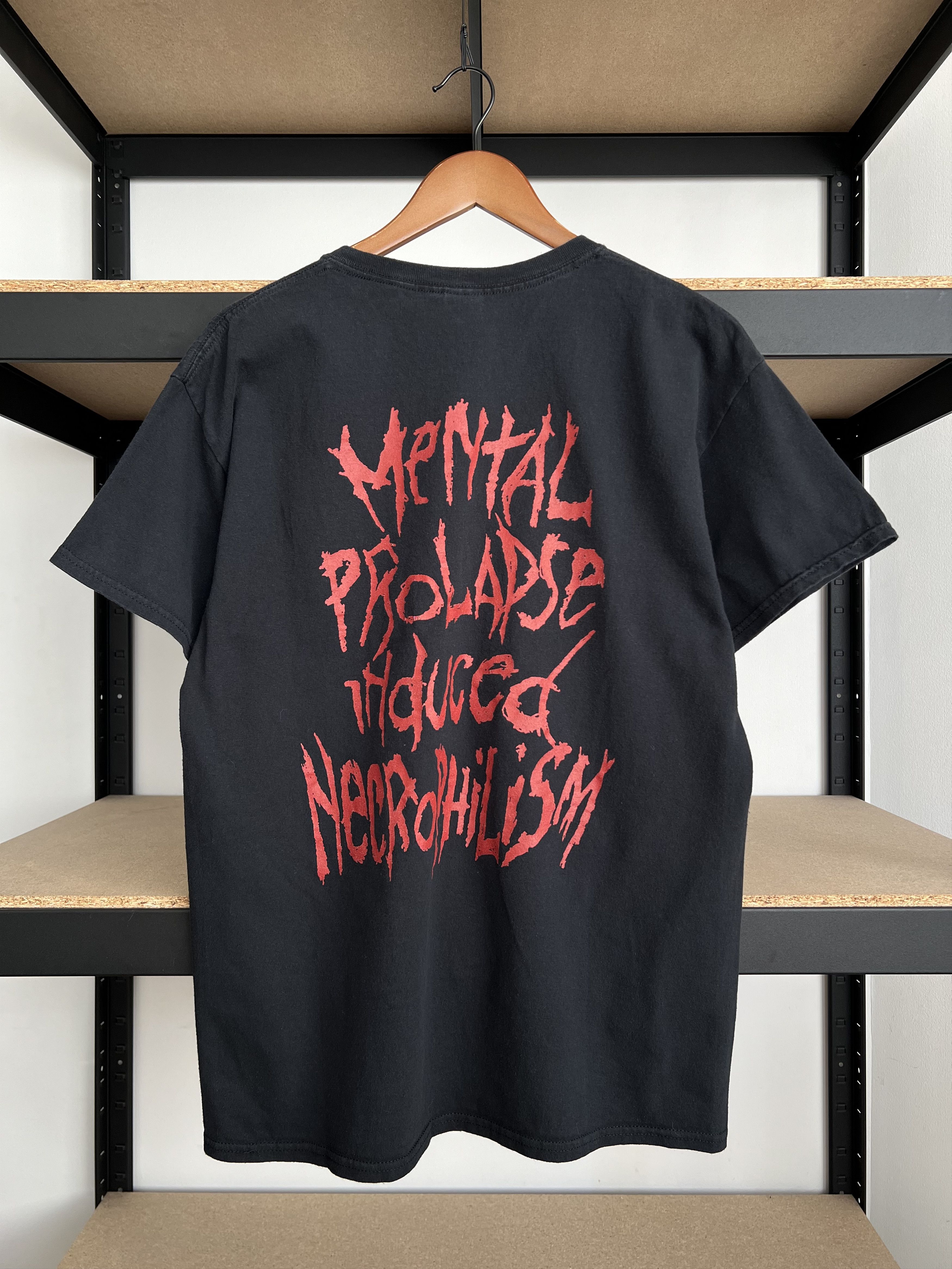 Band Tees Vintage 2000s Putridity Mental Prolapse Induce Necrophilism Size US L / EU 52-54 / 3 - 2 Thumbnail