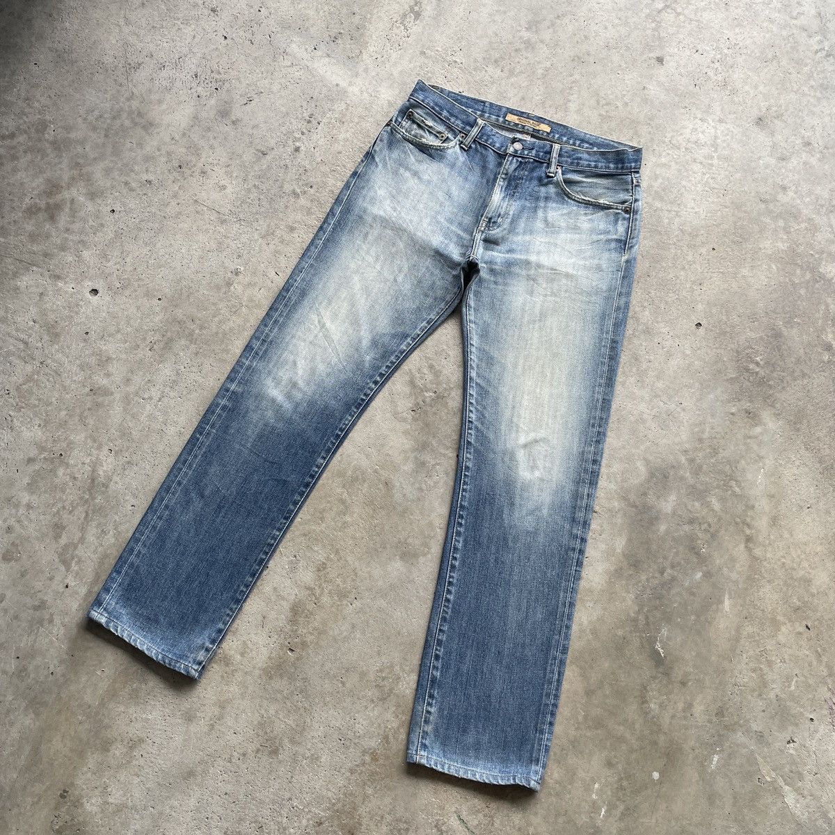 Japanese Brand W33 Vintage Japanese StoneWash Faded Jeans Pants Denim Size US 33 - 2 Thumbnail