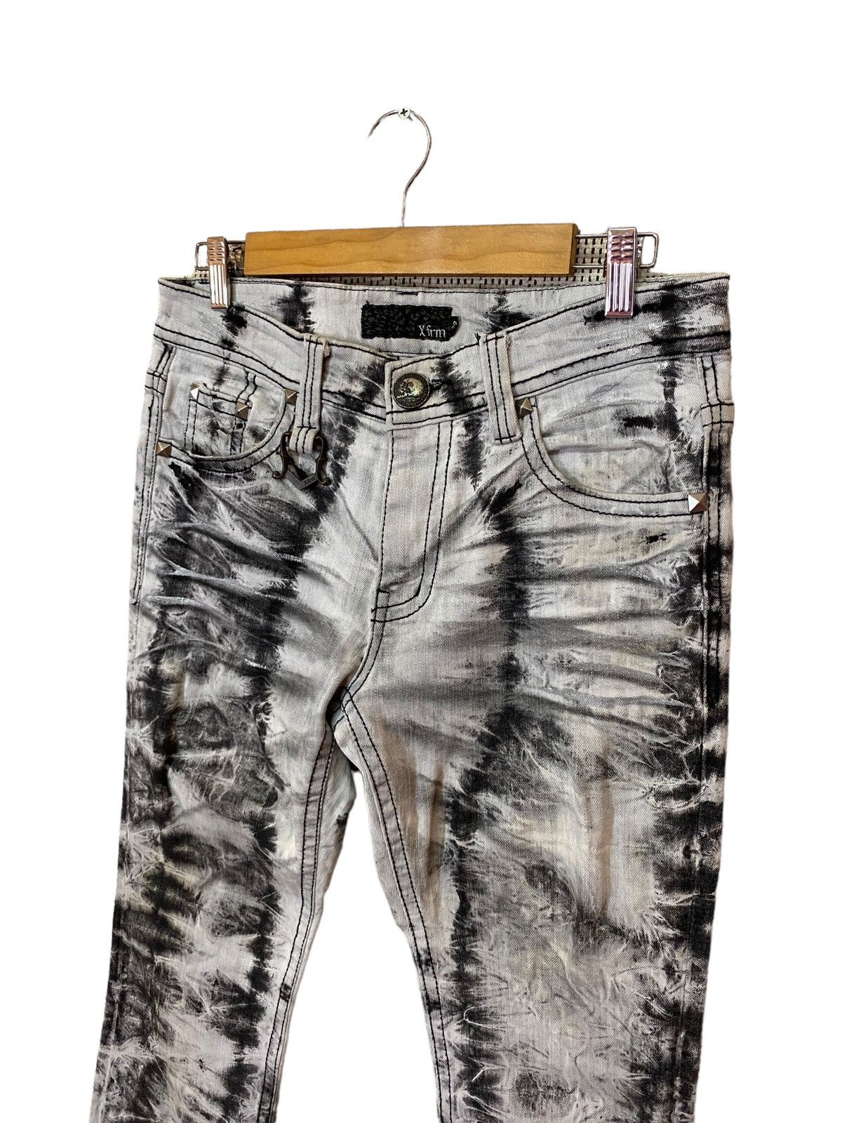 14th Addiction × If Six Was Nine × KMRii Xfirm steampunk denim acid wash very rare Size US 34 / EU 50 - 4 Thumbnail