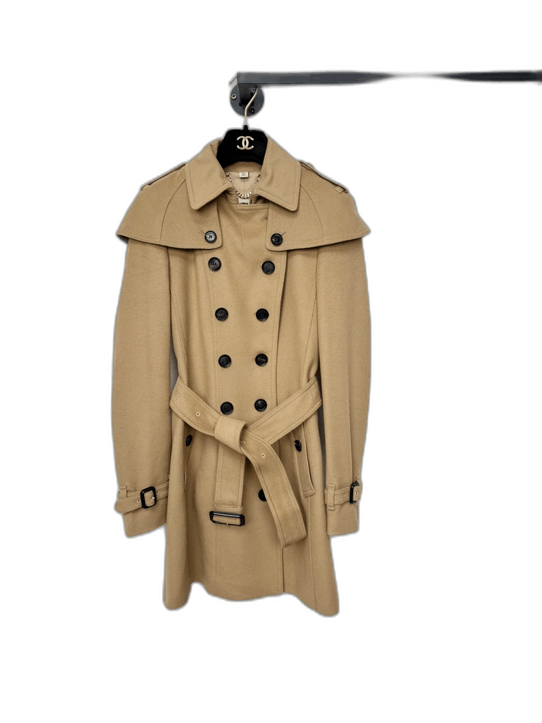 Burberry Burberry Cashmere Wool Overcoat Size UK4 Size XS / US 0-2 / IT 36-38 - 1 Thumbnail