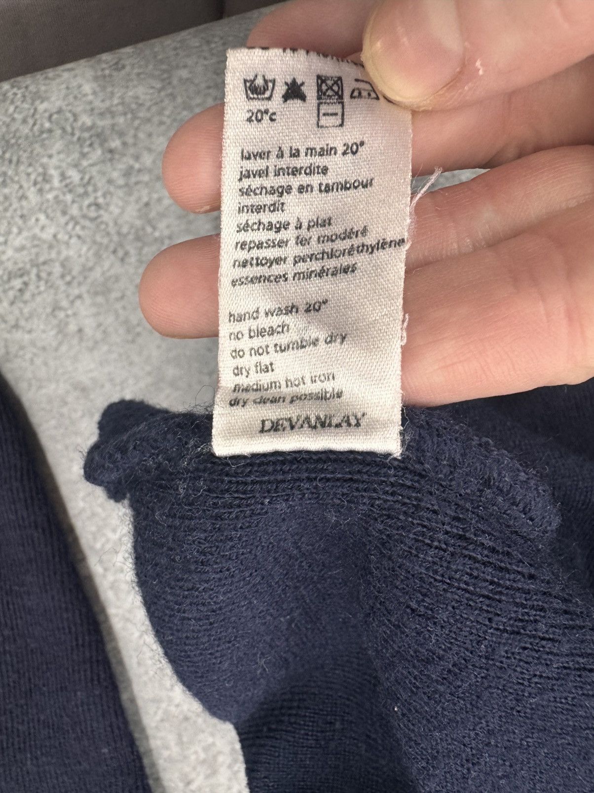 Lacoste Lacoste Men Crew Neck Knit Sweater Navy Size XL Size US XL / EU 56 / 4 - 5 Thumbnail