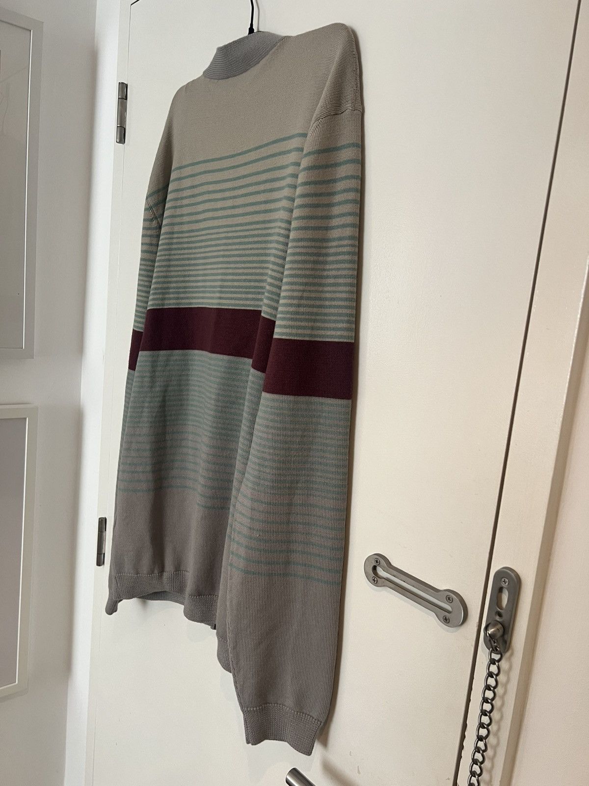 Missoni MISSONI Wool Striped Cardigan Multicolour Gray Large Jumper Size US L / EU 52-54 / 3 - 6 Thumbnail