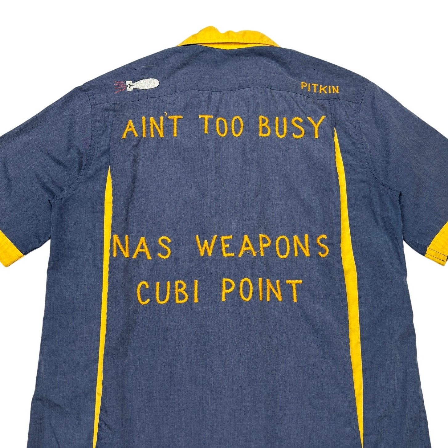 Vintage Vintage 60s US Navy NAS Cubi Point Weapons Bowling Shirt M Size US M / EU 48-50 / 2 - 1 Thumbnail