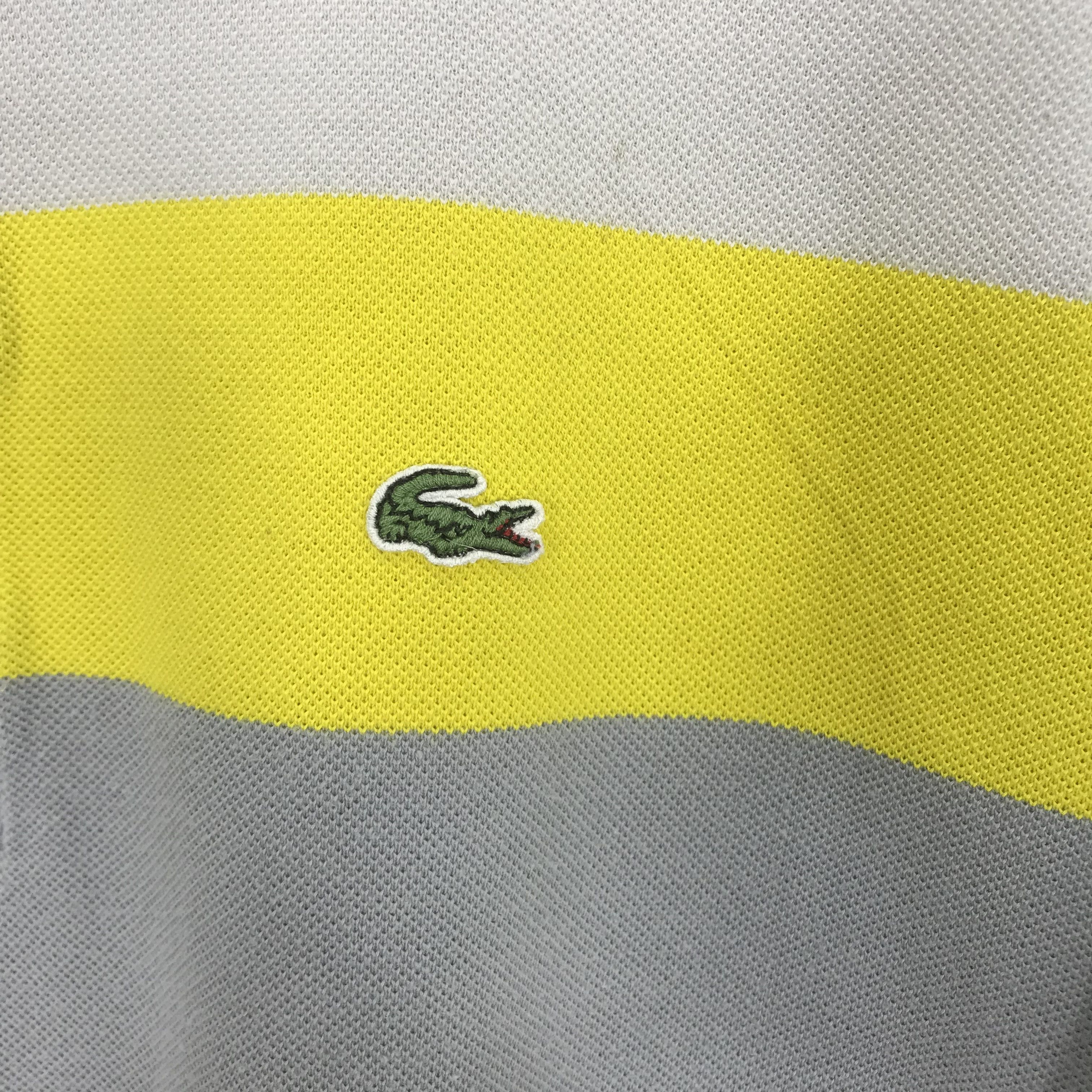Lacoste Vintage Lacoste Stripes Polo Shirt Rugby Big Stripes Size US L / EU 52-54 / 3 - 5 Thumbnail