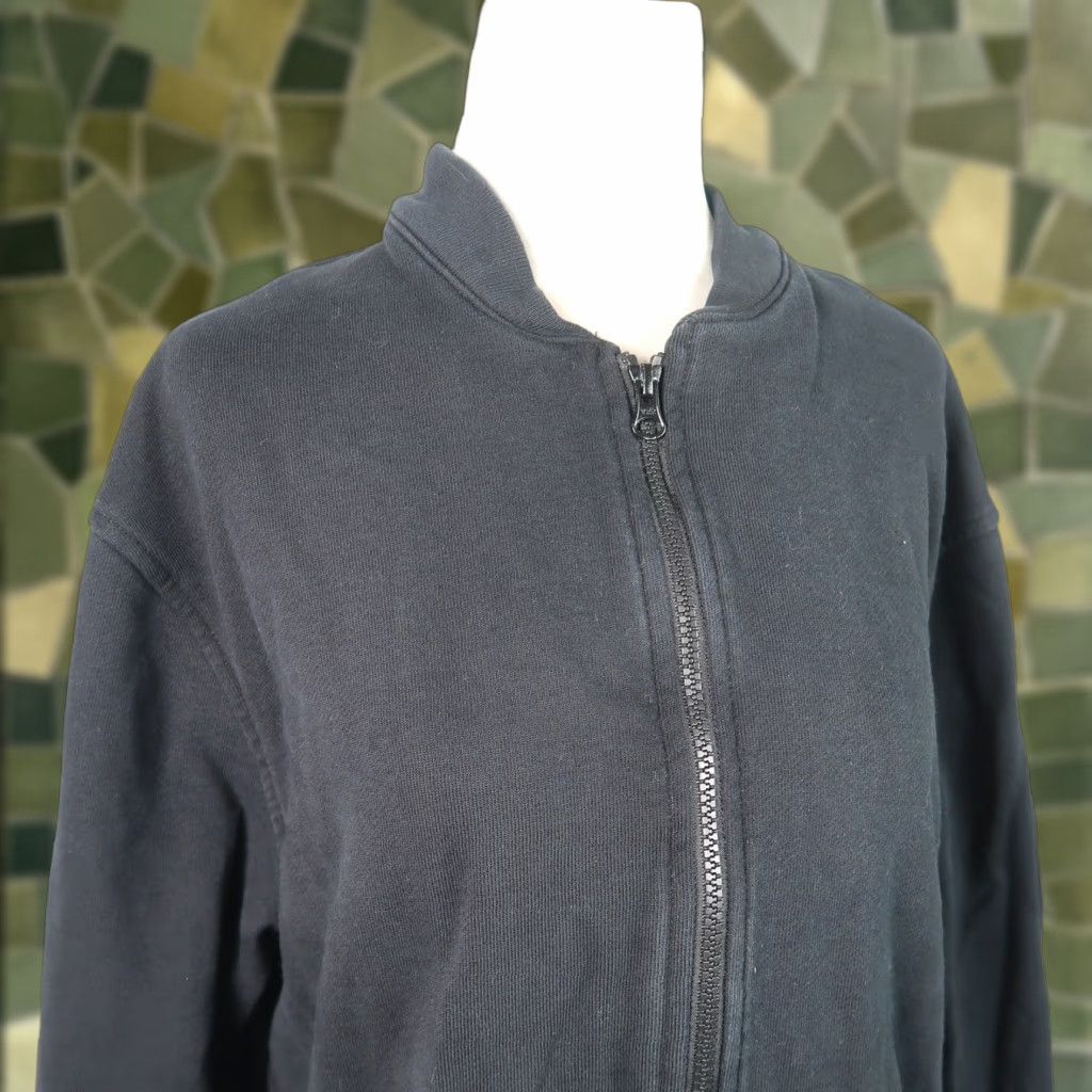 Everlane Everlane Black Zip Front Bomber Sweatshirt Jacket Mens Medium Size US M / EU 48-50 / 2 - 1 Thumbnail