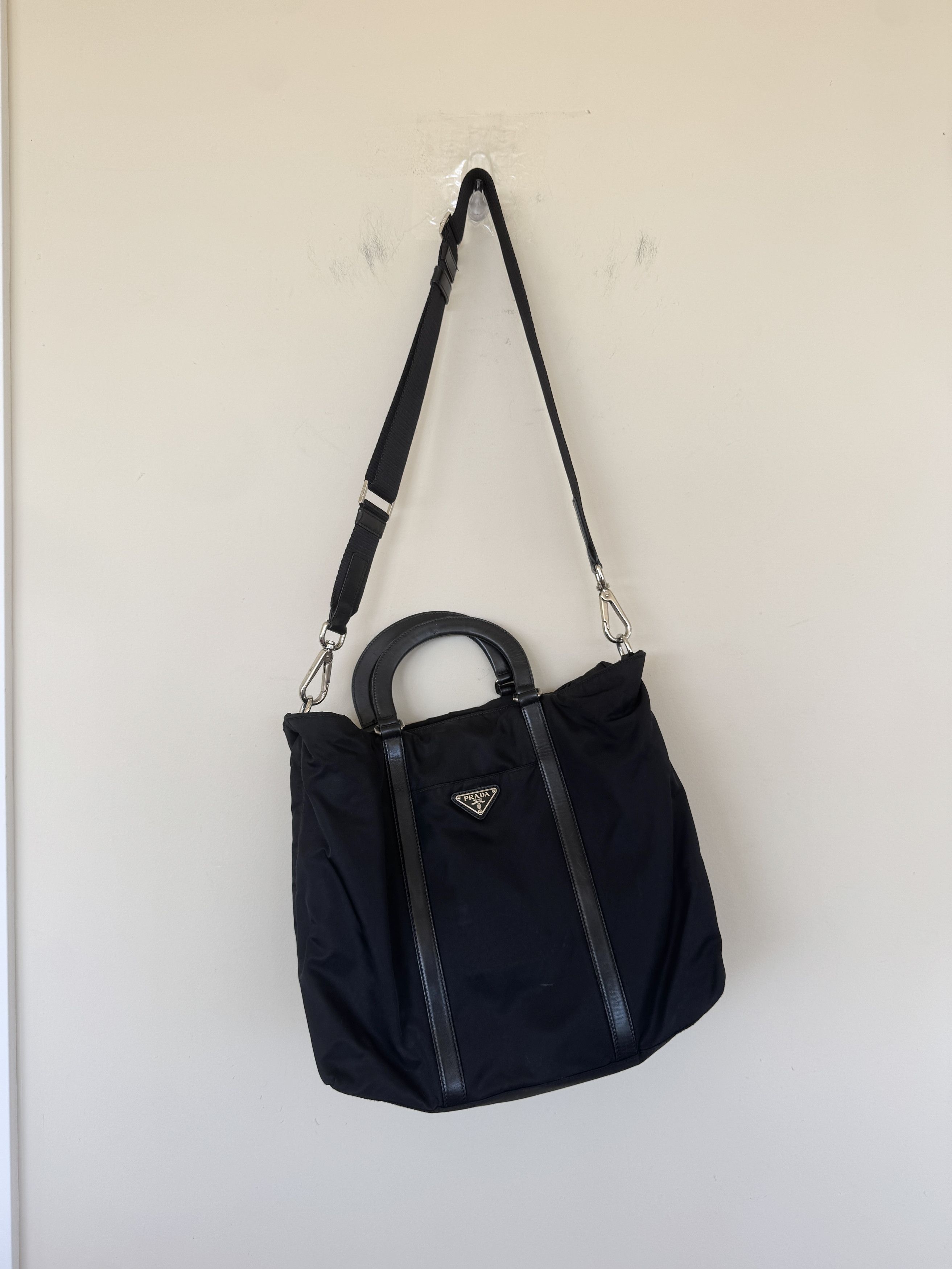 Prada × Vintage Prada Messenger Sports Nylon Bag Vintage art