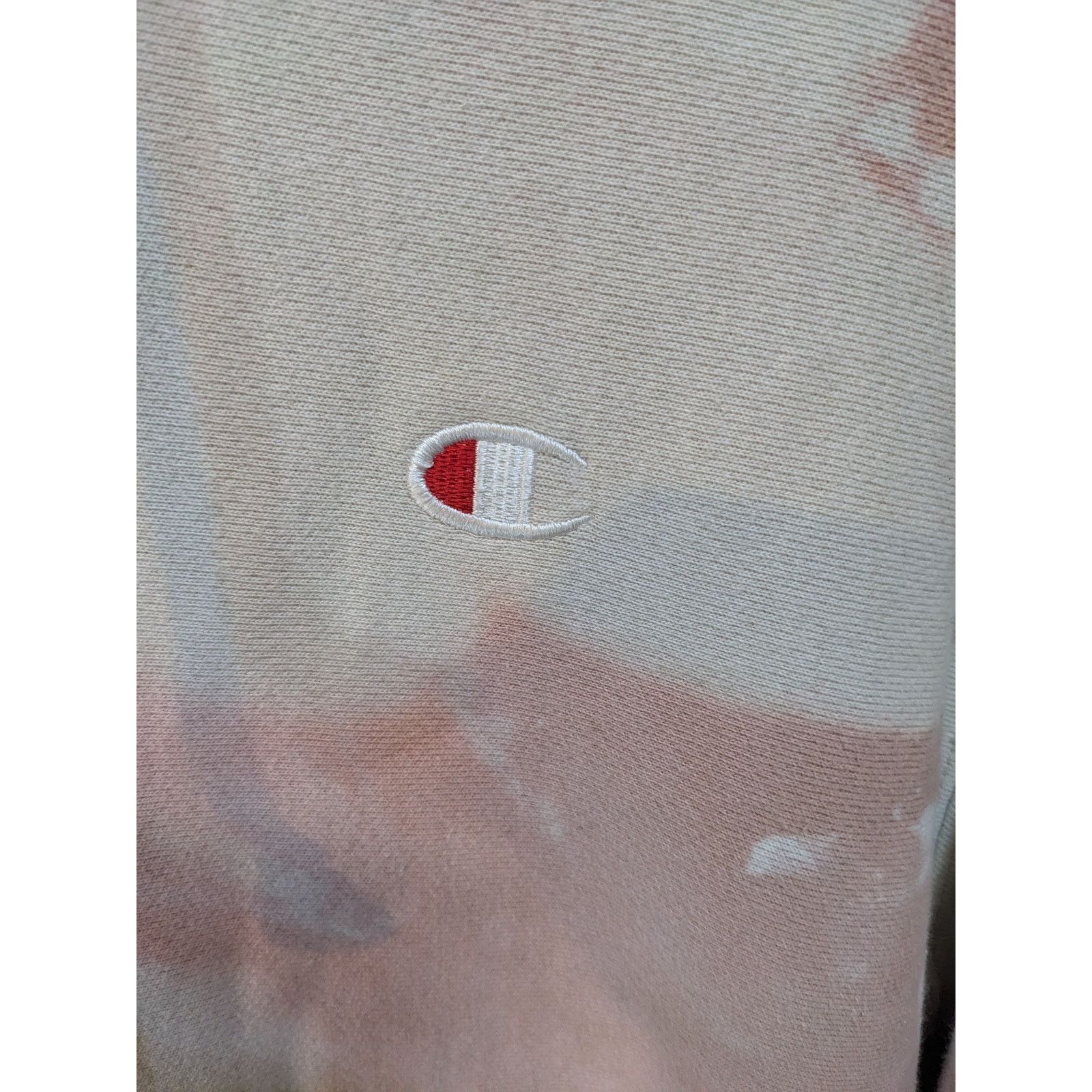 Champion Champion Pink White Cream Reverse Weave Tie Dye Hoodie Sz M Size US M / EU 48-50 / 2 - 5 Thumbnail