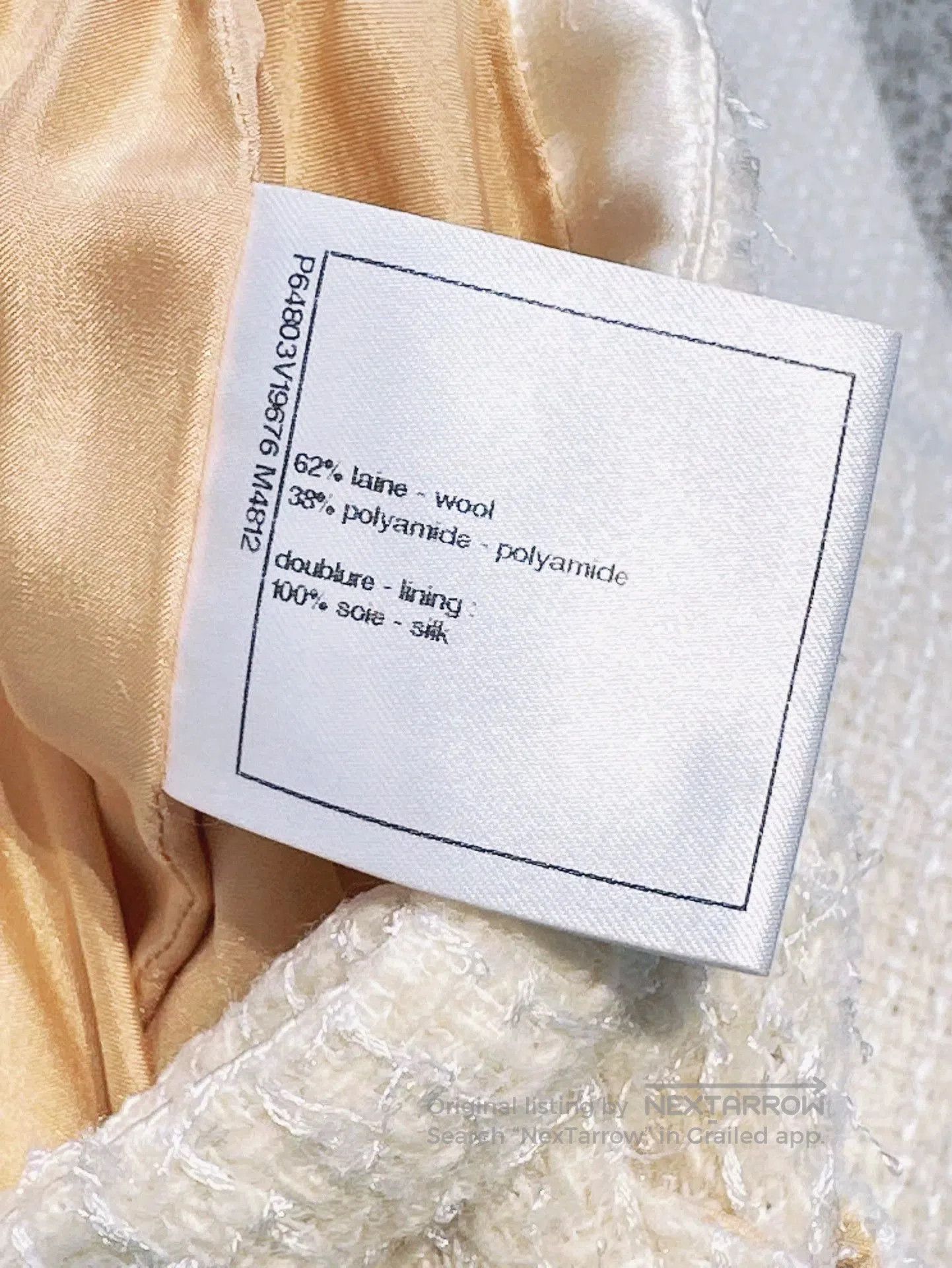 Chanel Chanel White Woven Wide-Leg Pants. Size US 36 / EU 52 - 6 Thumbnail