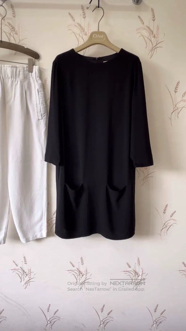 The Row The Row High-end black minimalist straight dress Size S / US 4 / IT 40 - 1 Thumbnail