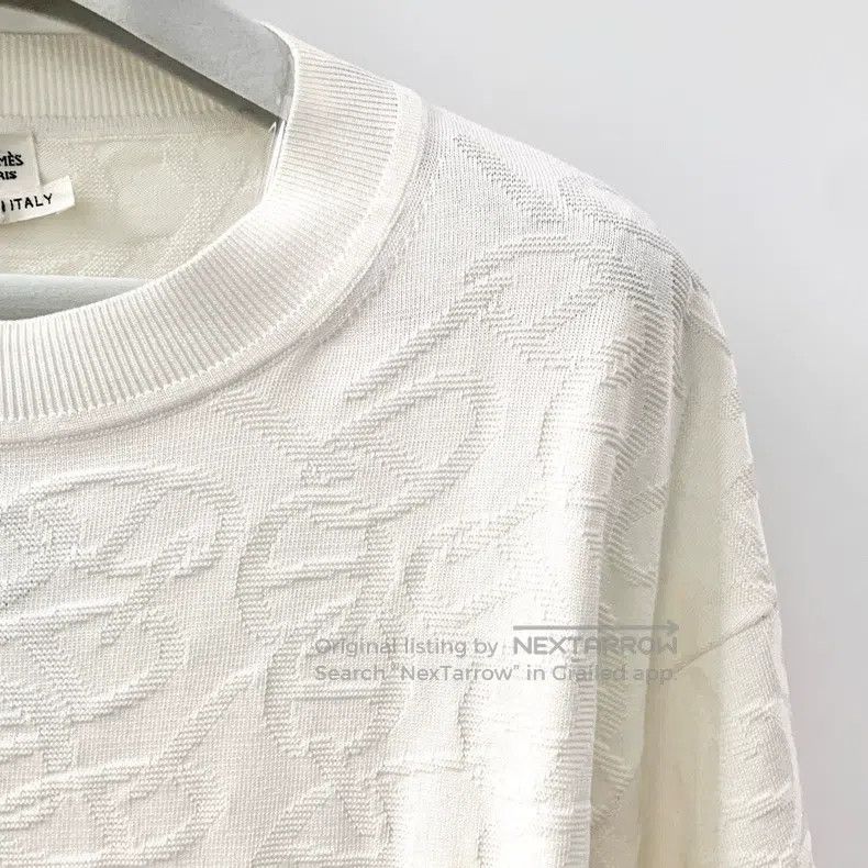Hermes Hermes White Knit Sweater Size XS / US 0-2 / IT 36-38 - 4 Thumbnail