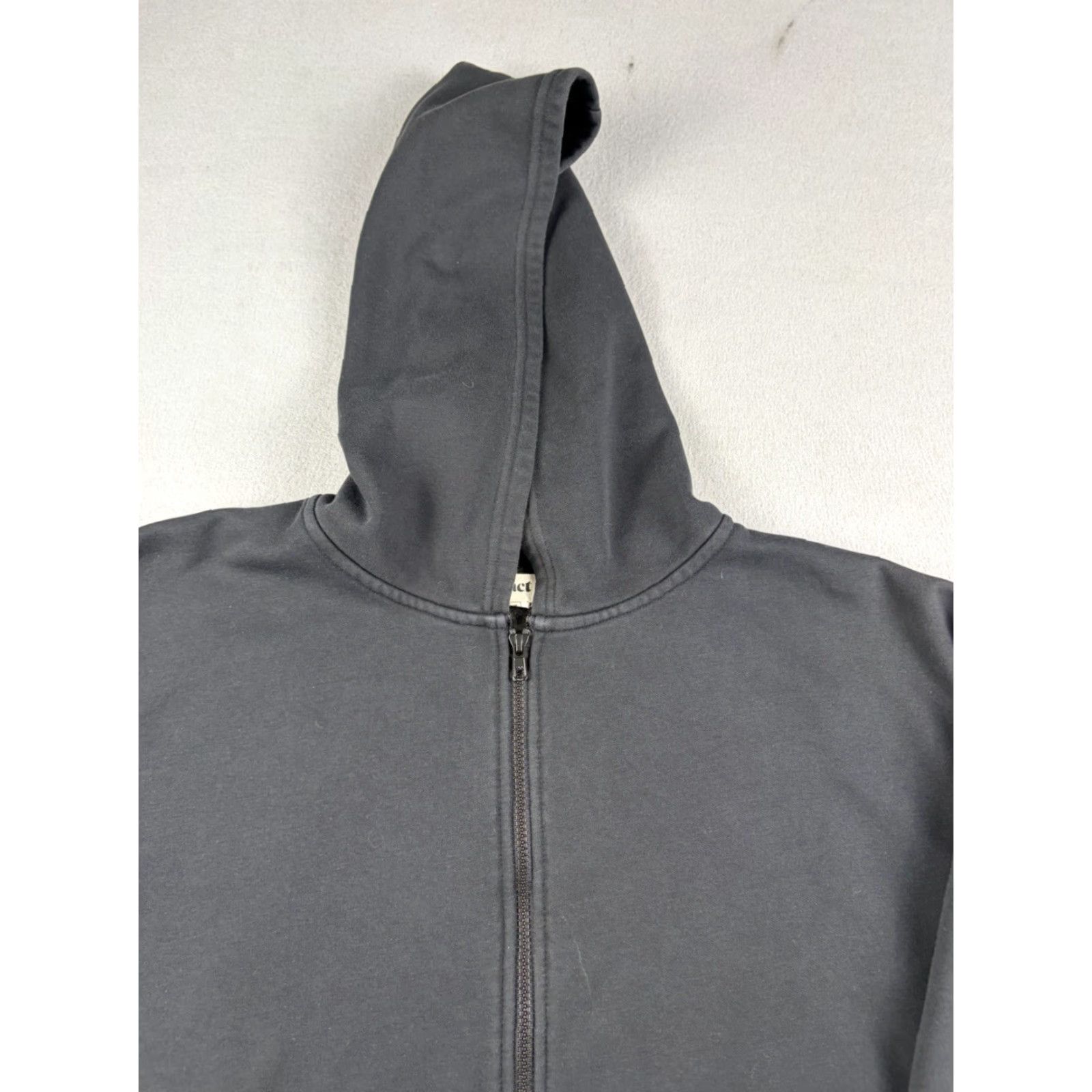 Vintage Pact Sweatshirt Hoodie Women’s Size M Black Full Zip Organic Cotton Blend Ladies Activewear Logo Crew Neck Long Sleeve Refined Size M / US 6-8 / IT 42-44 - 2 Thumbnail