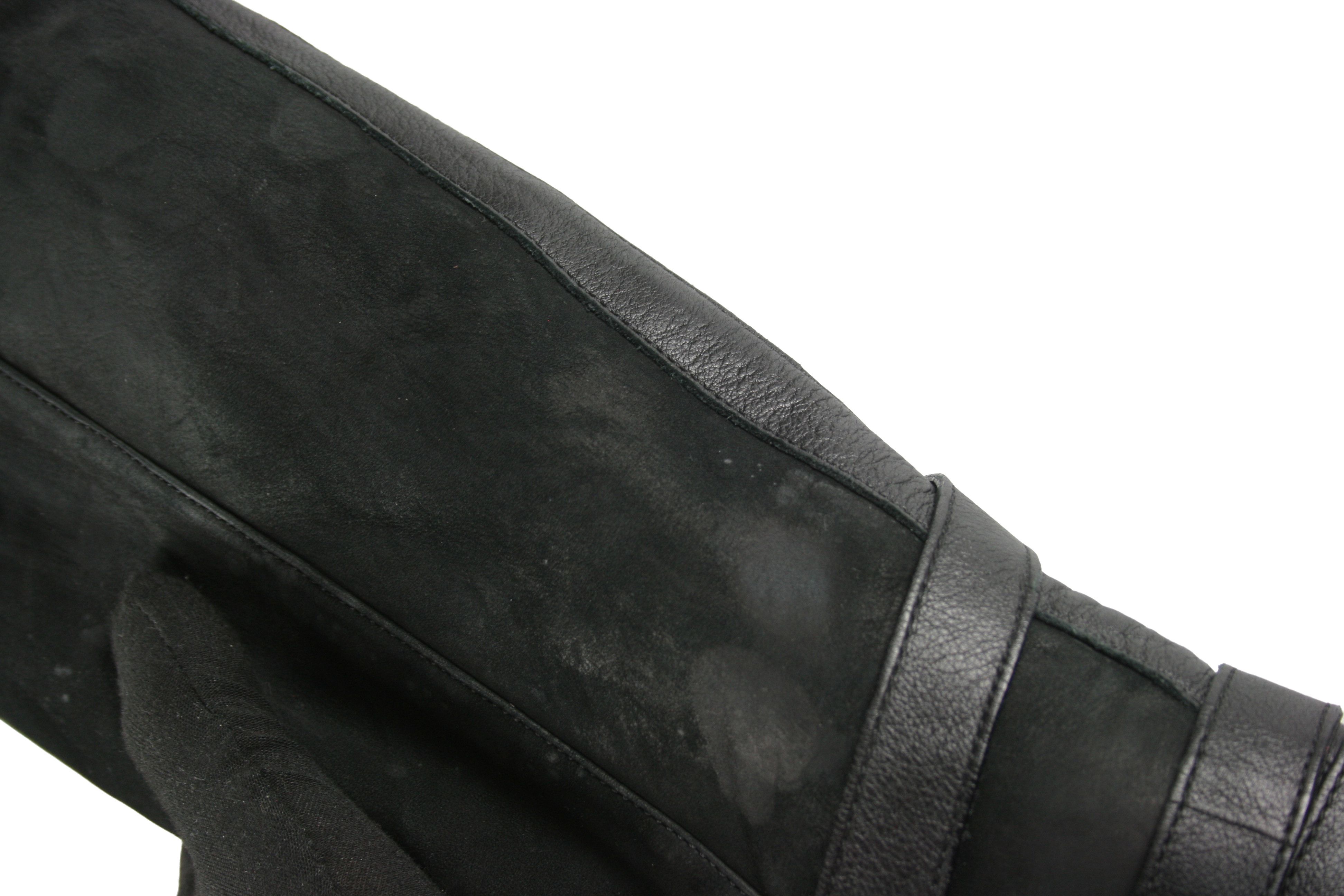 Jimmy Choo Riding Belted Knee High Leather Suede Boots Size US 8 / IT 38 - 10 Thumbnail