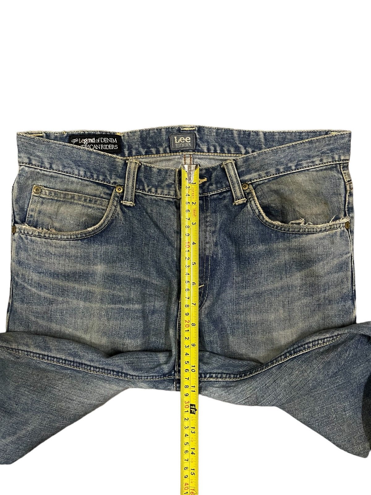 Japanese Brand × Lee Vintage Lee Mud Wash Distressed Straight Cut Classic Jeans Size US 32 / EU 48 - 15 Thumbnail