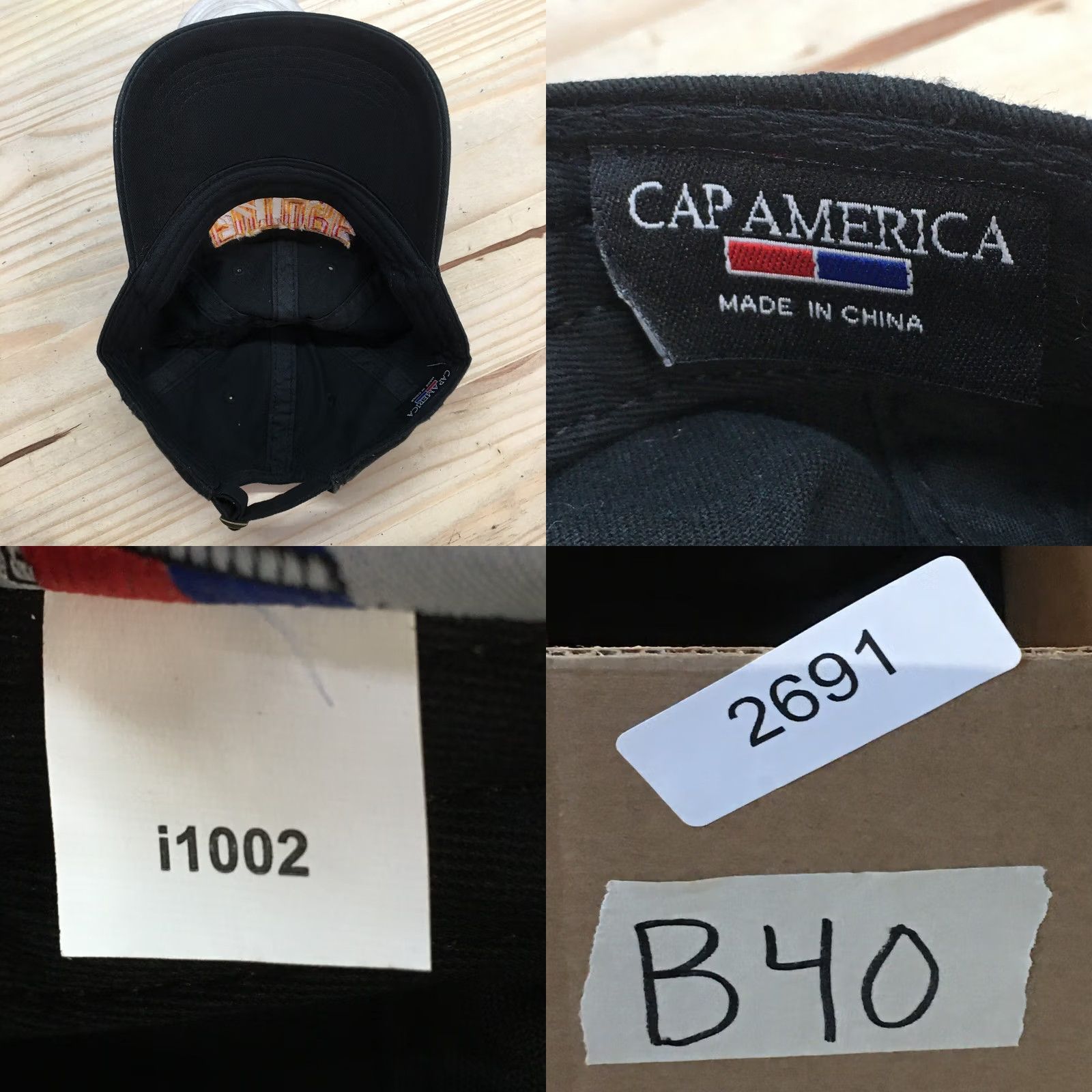 Vintage Cap America Future Embroidered Baseball Hat Mens Black One Size Adjustable Size ONE SIZE - 8 Thumbnail