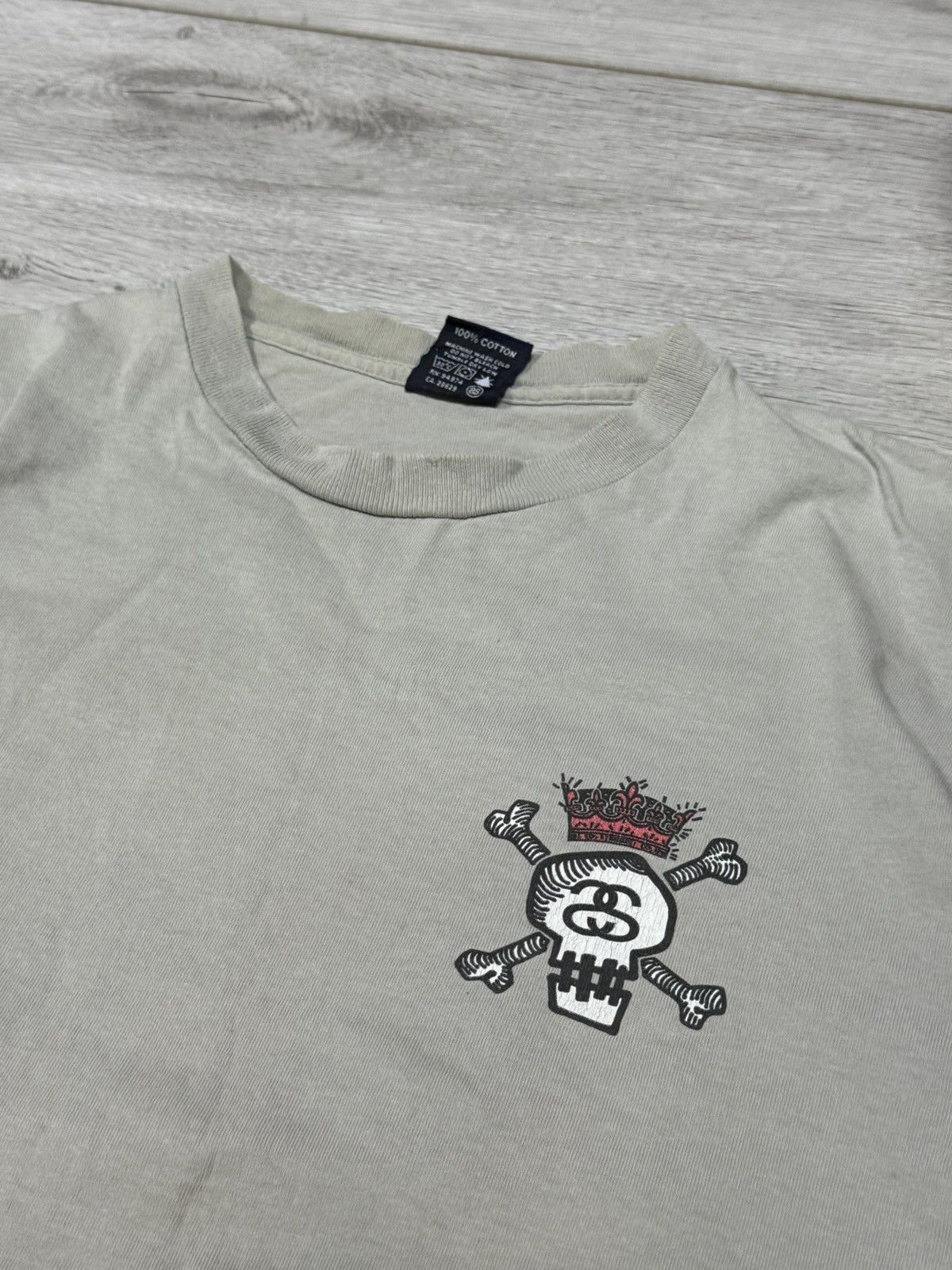Stussy Stussy USA ☠️ SS big logo skull tee shirt vintage Size US M / EU 48-50 / 2 - 3 Thumbnail