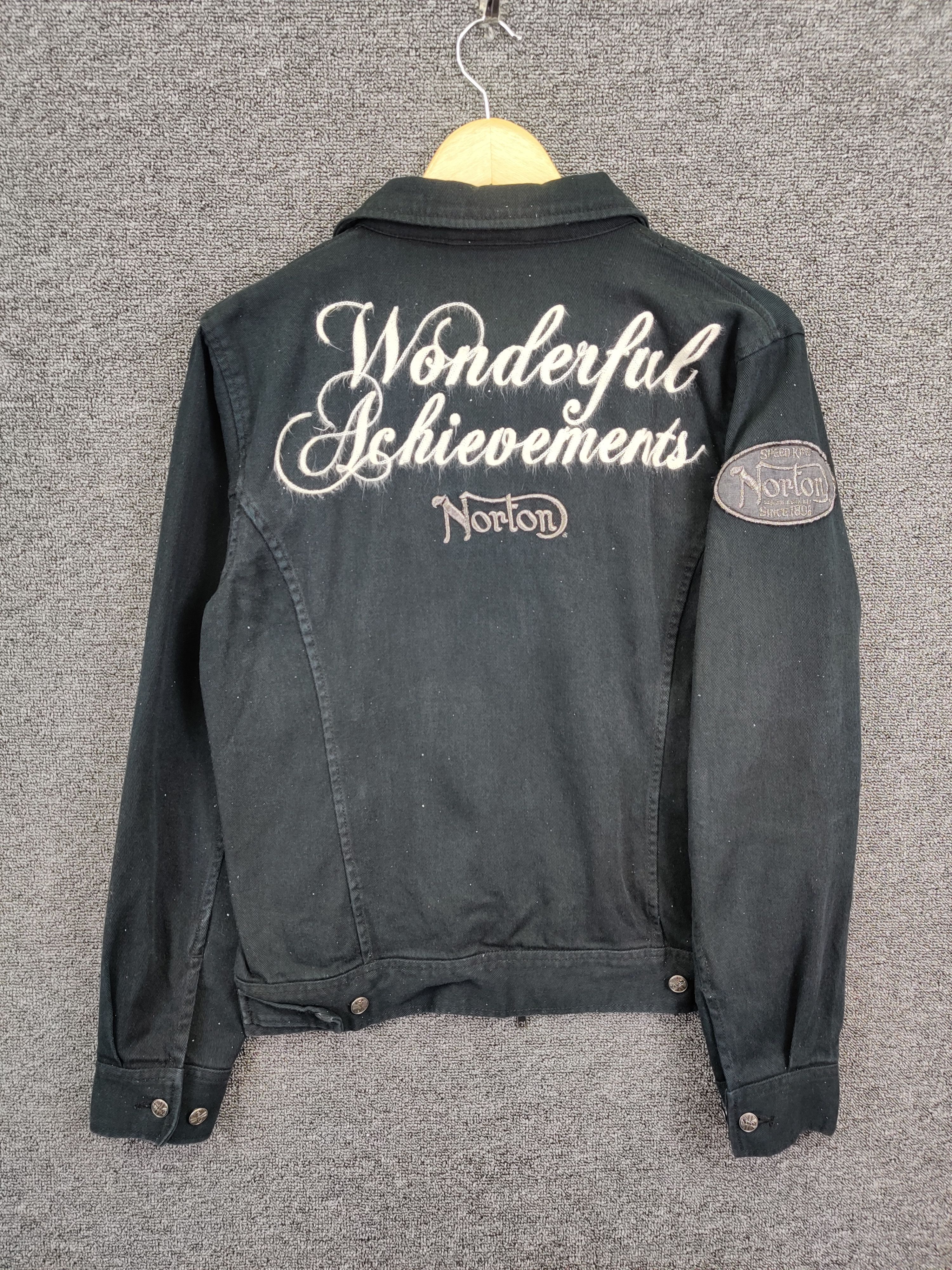 Norton Vintage Norton Embroidery Motorcycle Jacket Size US M / EU 48-50 / 2 - 1 Thumbnail