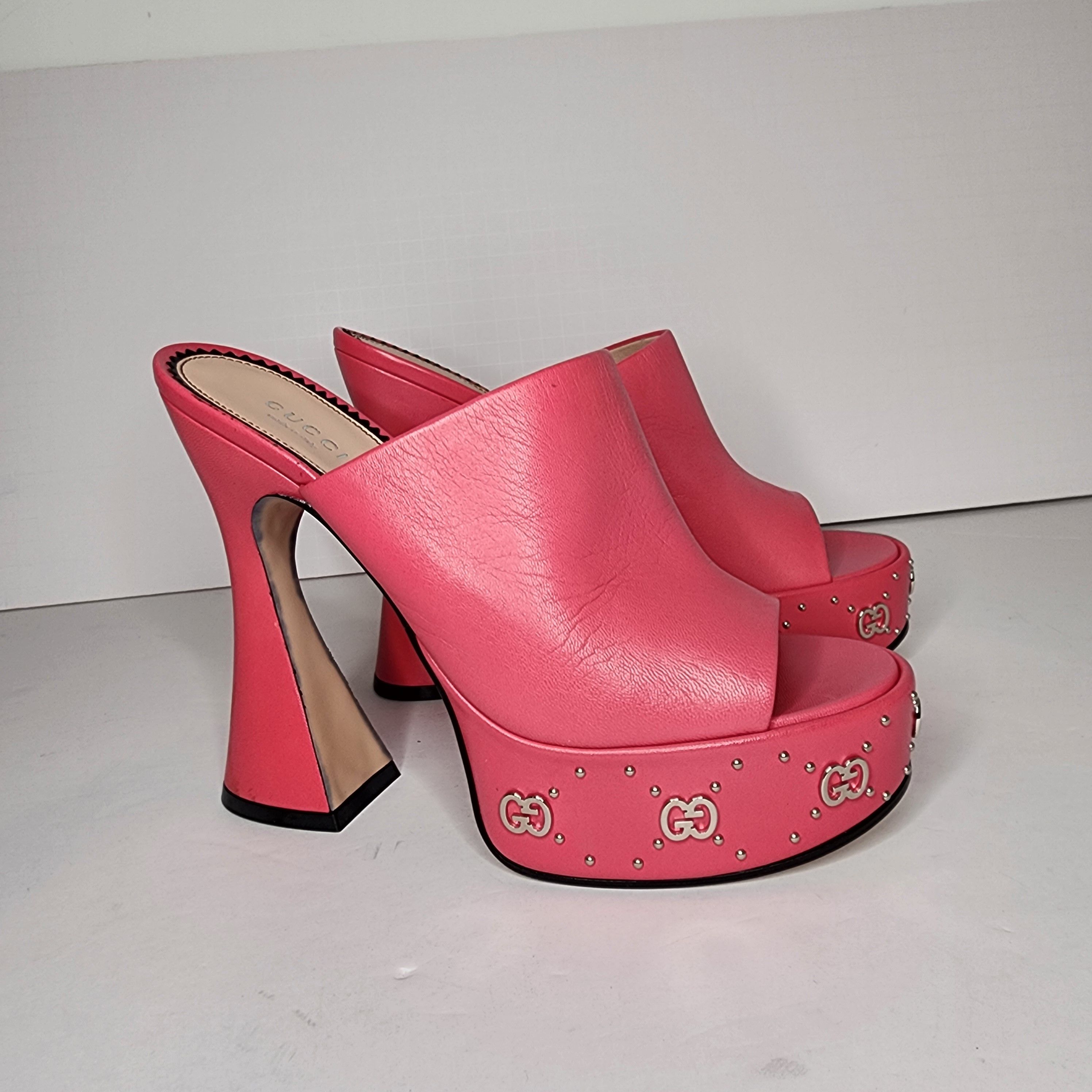 Gucci Malaga Kid Platform Mules