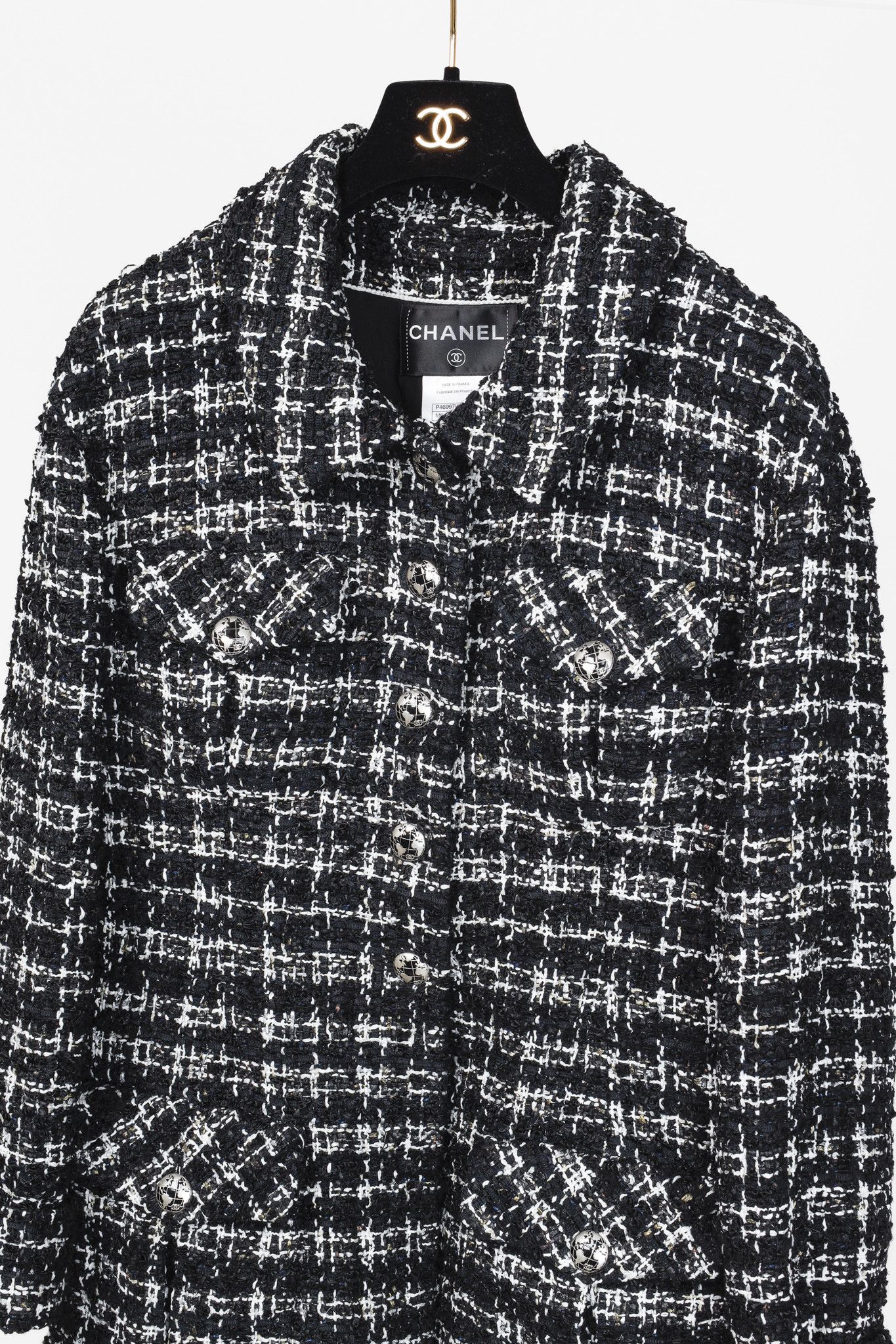 Chanel Chanel Bouclè Fantasy Tweed Planisphere Short Jacket Size M / US 6-8 / IT 42-44 - 3 Thumbnail