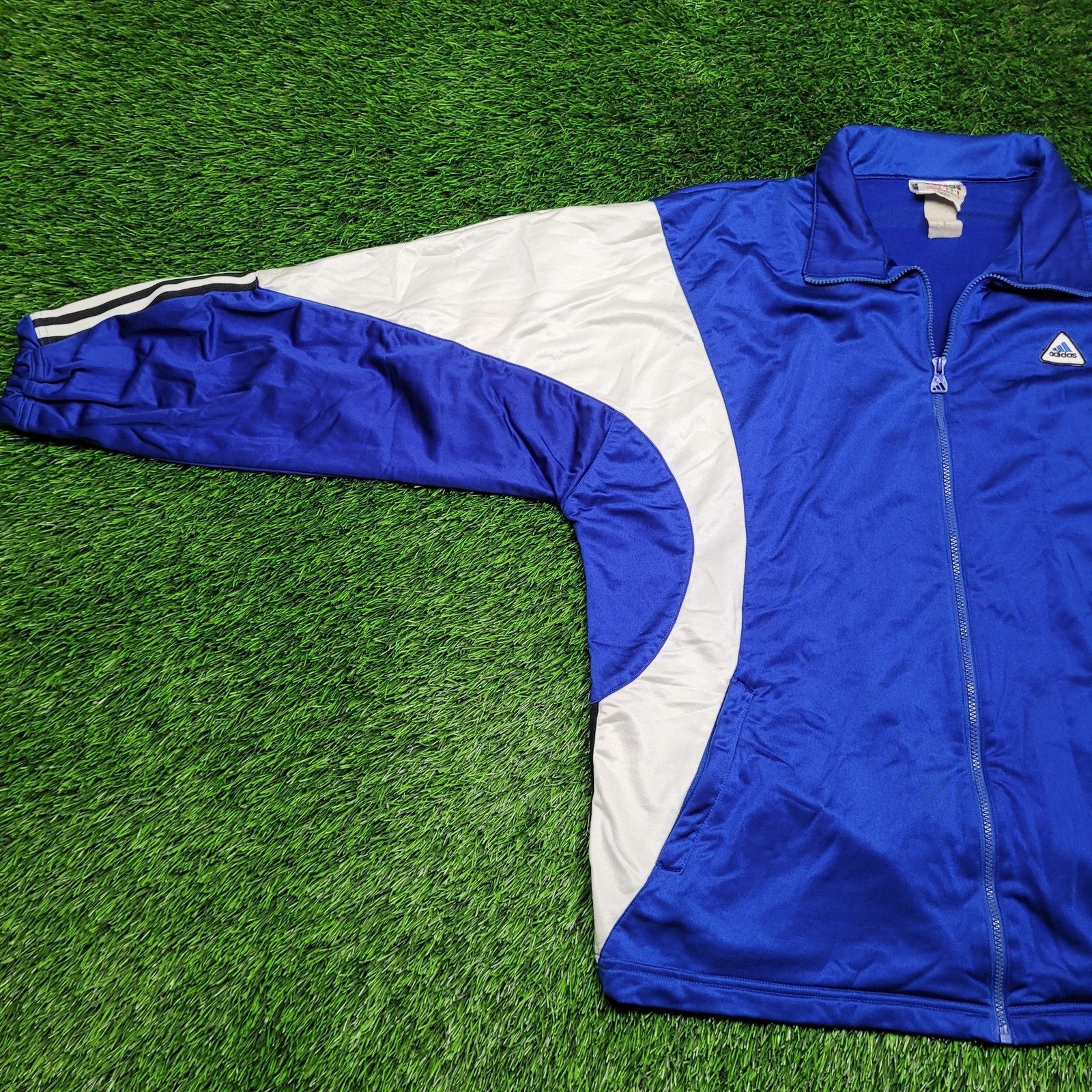 Adidas VTG Adidas Equipment Silver Tag Track Jacket XL Oversized Size US XL / EU 56 / 4 - 5 Thumbnail