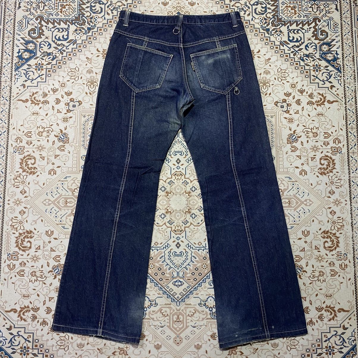 If Six Was Nine × Japanese Brand × Le Grande Bleu (L.G.B.) 2000s Y2K Body Butter Bondage Flare Jeans Size US 30 / EU 46 - 2 Thumbnail